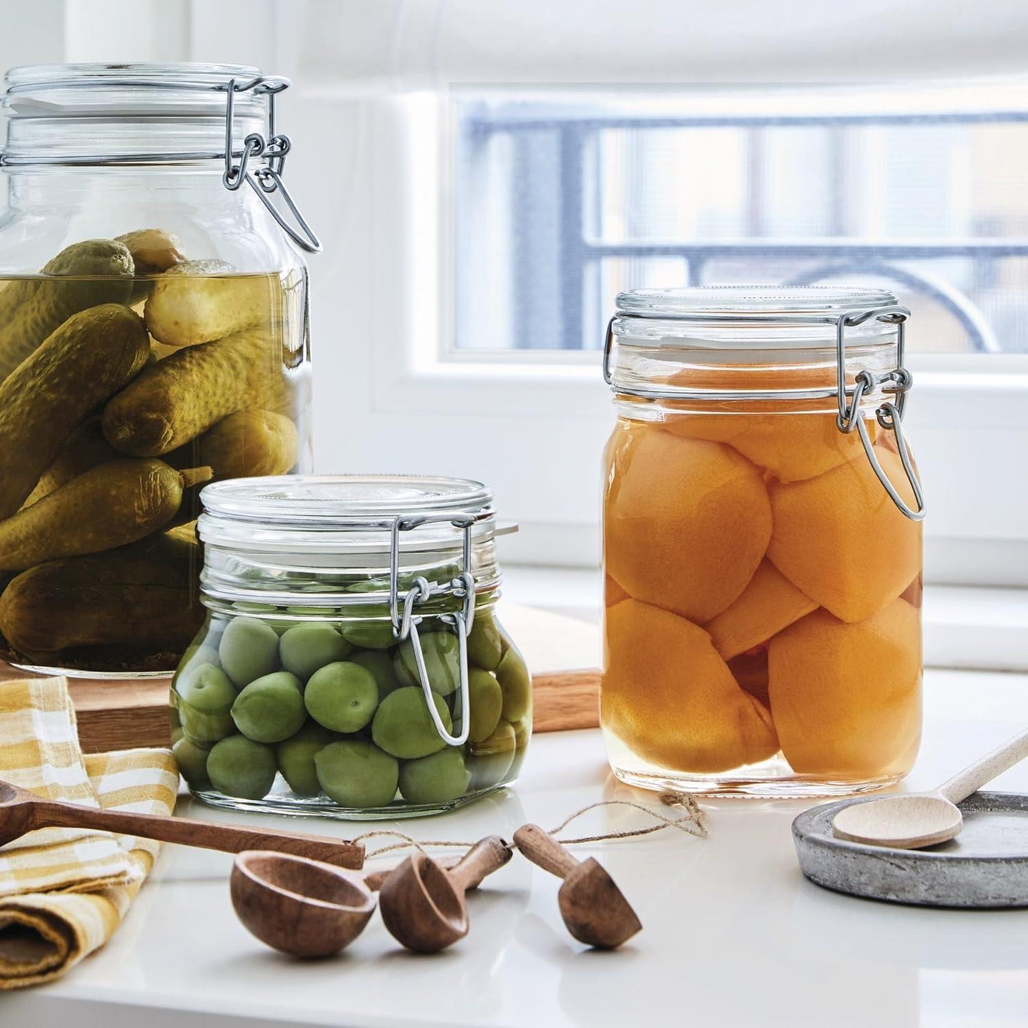 Bormioli Rocco Fido 33.75oz Glass Canning Jar