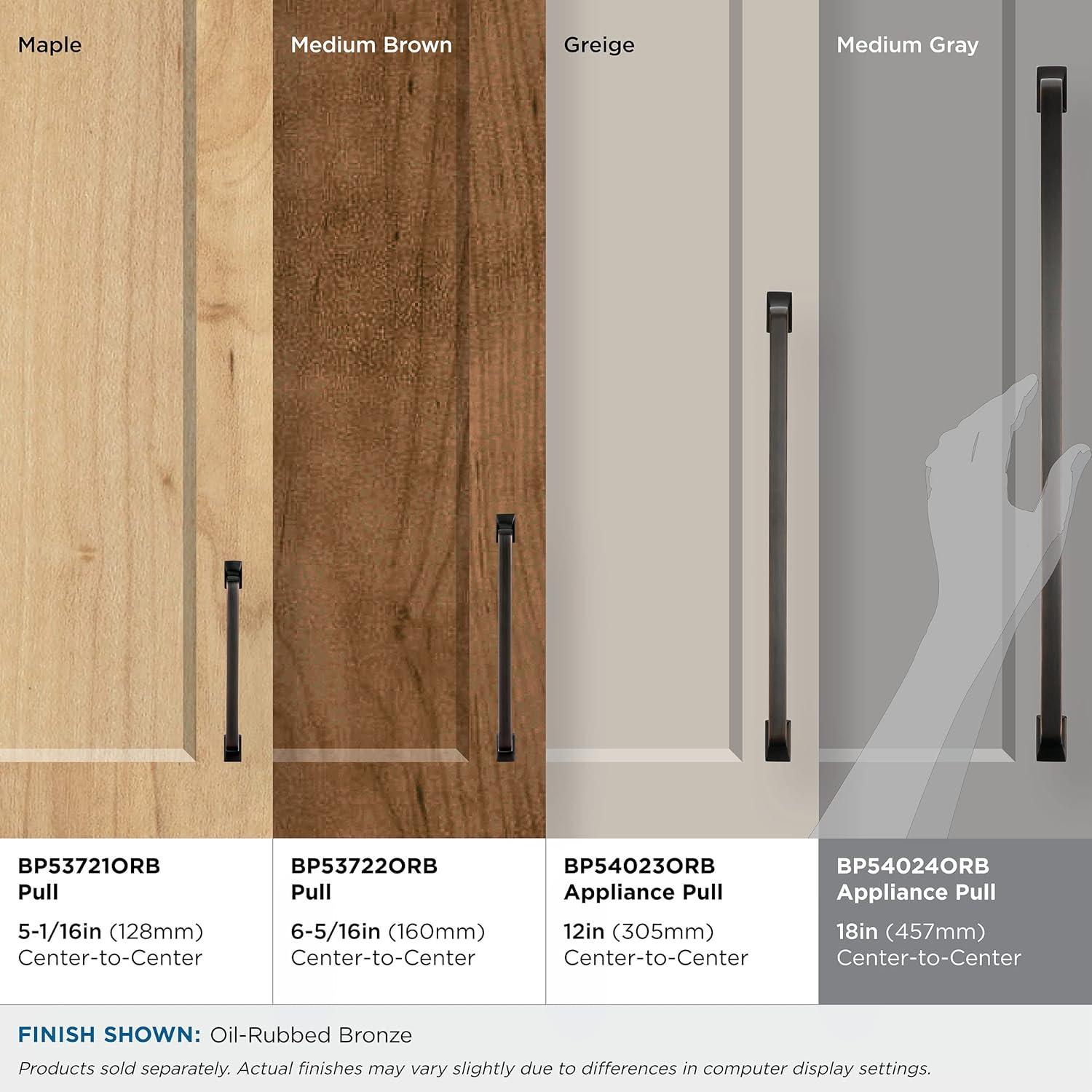 Amerock Westerly 18 inch (457mm) Center-to-Center Oil-Rubbed Bronze Appliance Pull