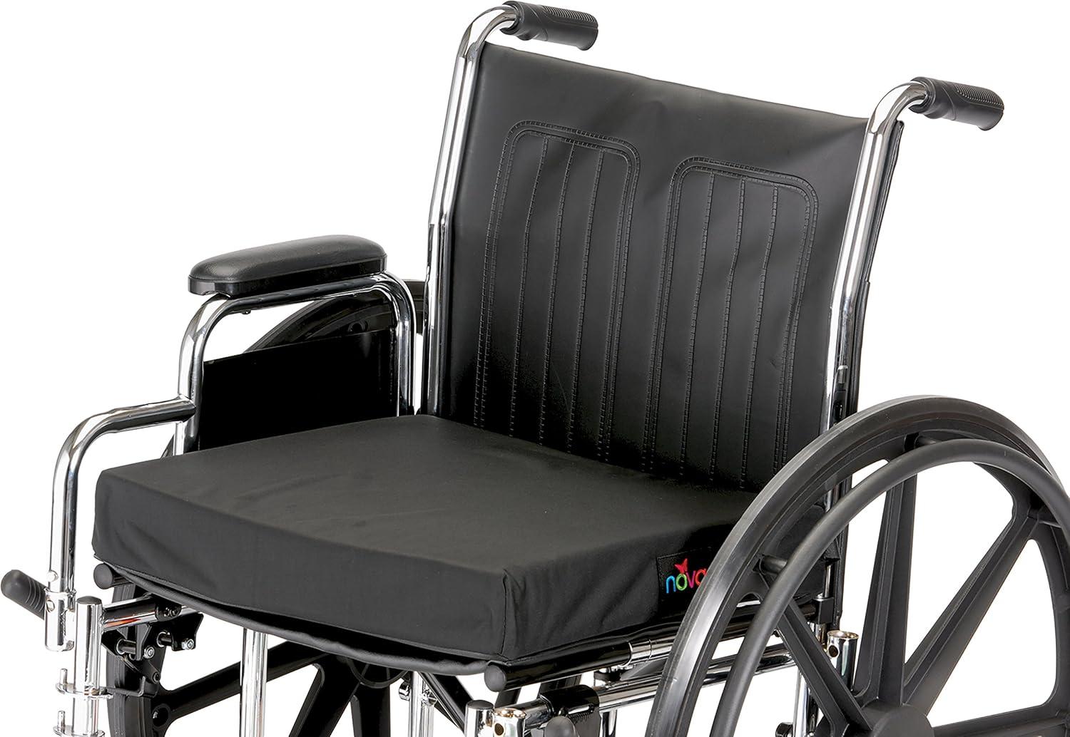 NOVA Gel & Memory Foam Seat & Wheelchair Cushion in 8 Sizes (from 16? x 16? to 18? x 24? Extra Wide), Comfortable & Durable Everyday'seat Cushion with Removable Water Resistant Cover, 2? or 3? Thick