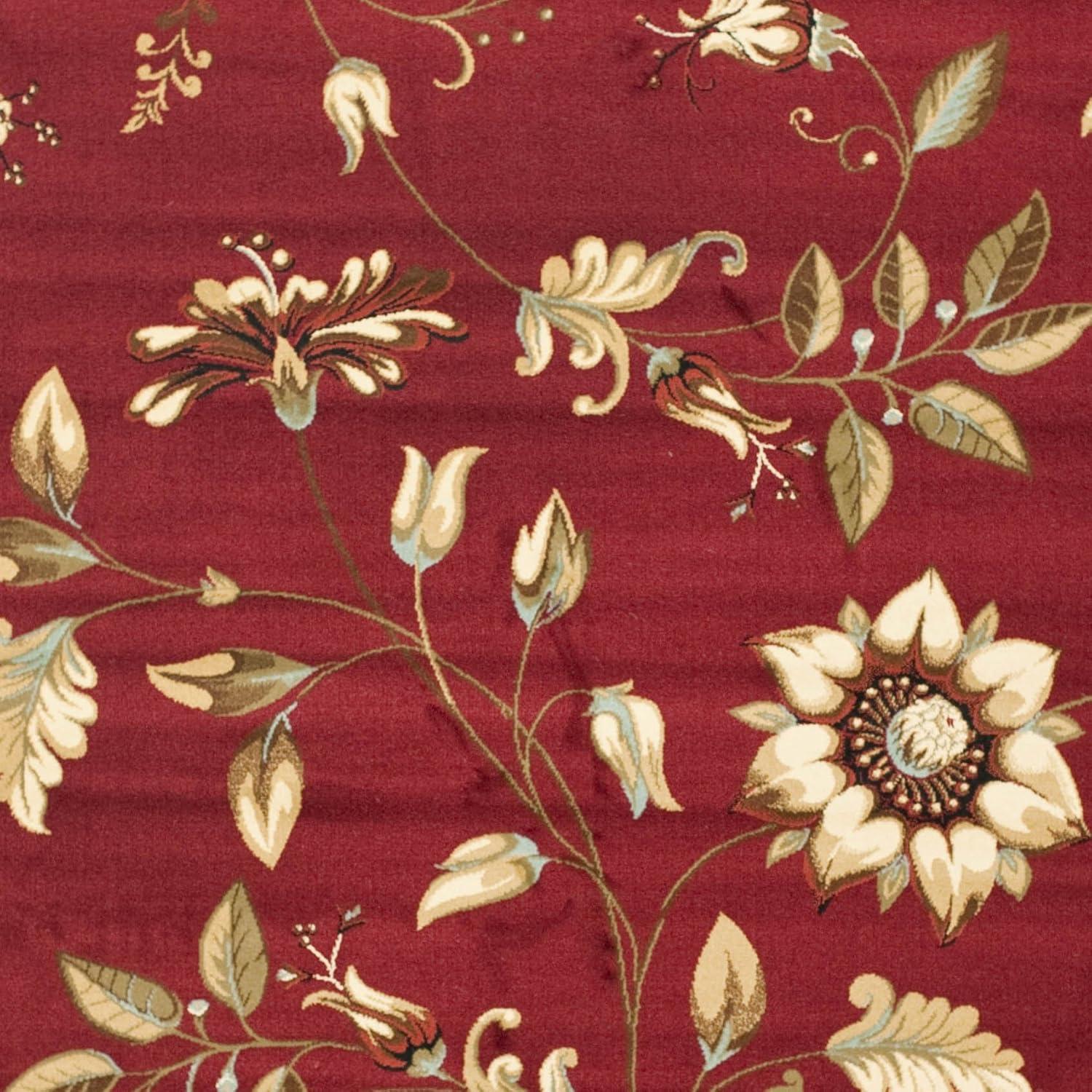 Lyndhurst LNH552 Power Loomed Area Rug - Red/Multi - 8'x11' - Safavieh