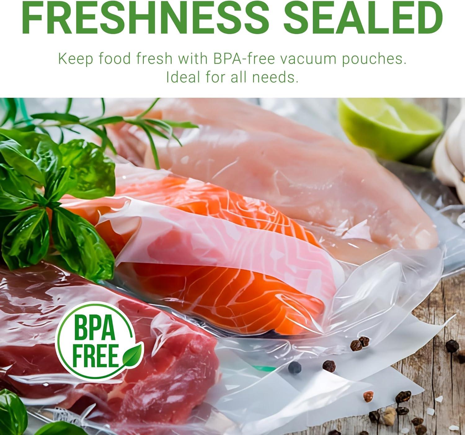 1,000 pcs Clear 6" x 8", 3 mil Vacuum Chamber Bags