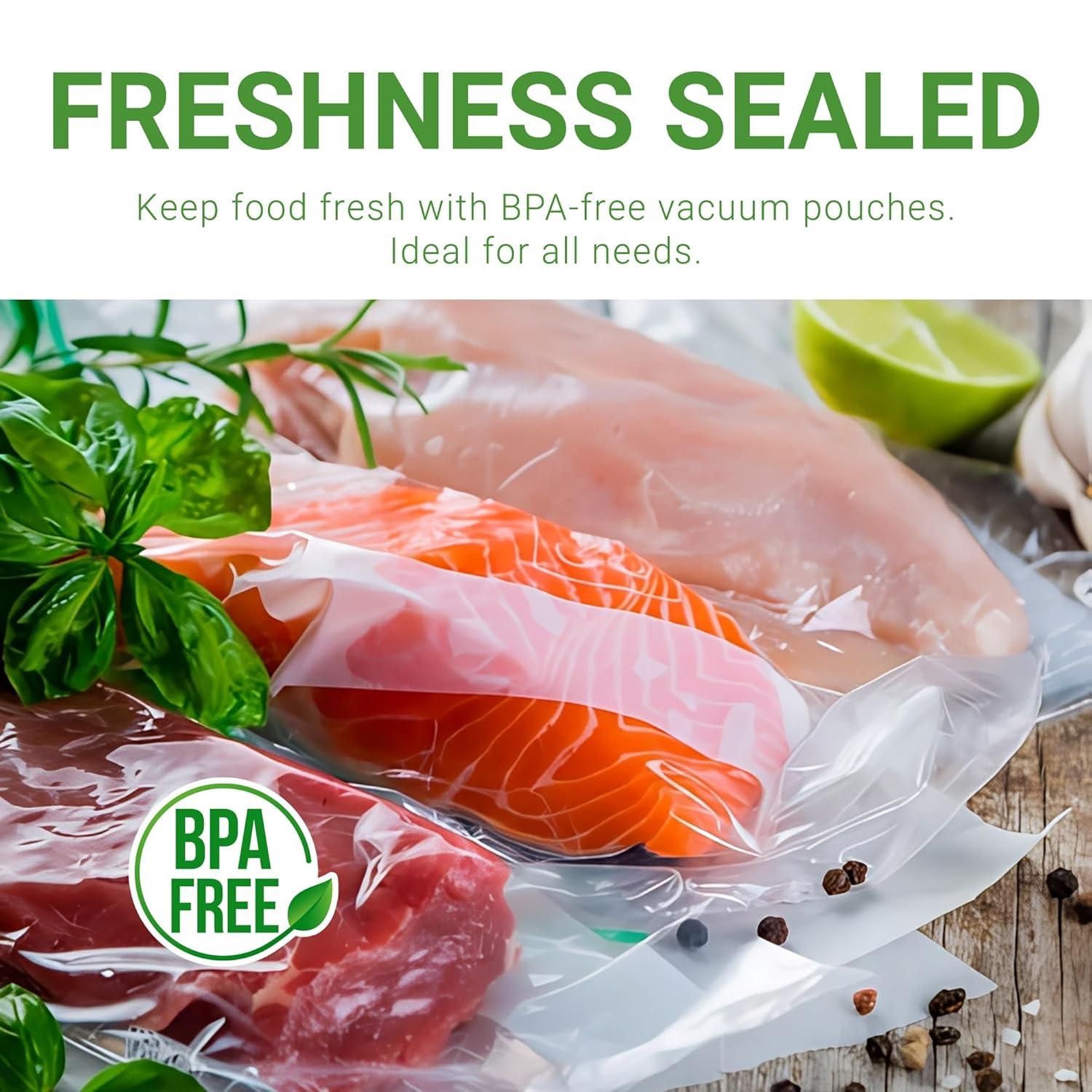 1,000 pcs Clear 6" x 8", 3 mil Vacuum Chamber Bags