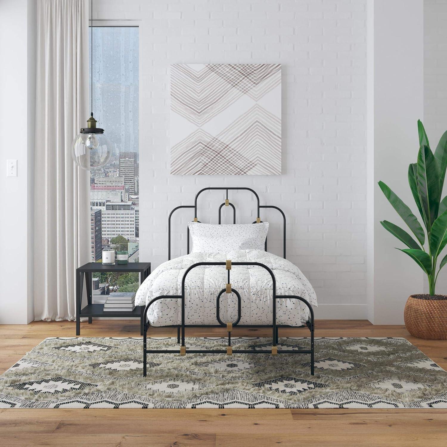 Olivia Metal Open-Frame Bed