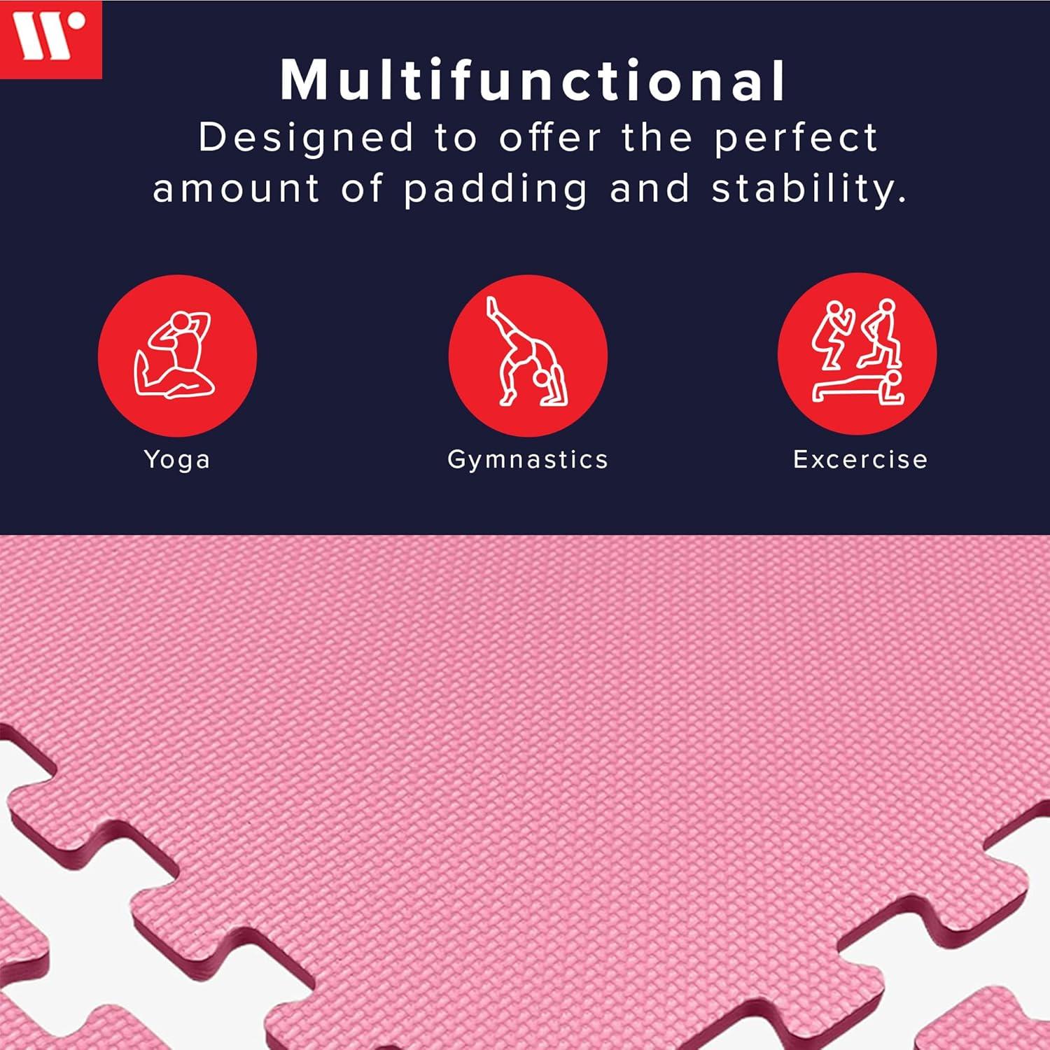 We Sell Mats 3/8" Thick Multipurpose Foam Floor Tile 100 Square Feet (25 Tiles)