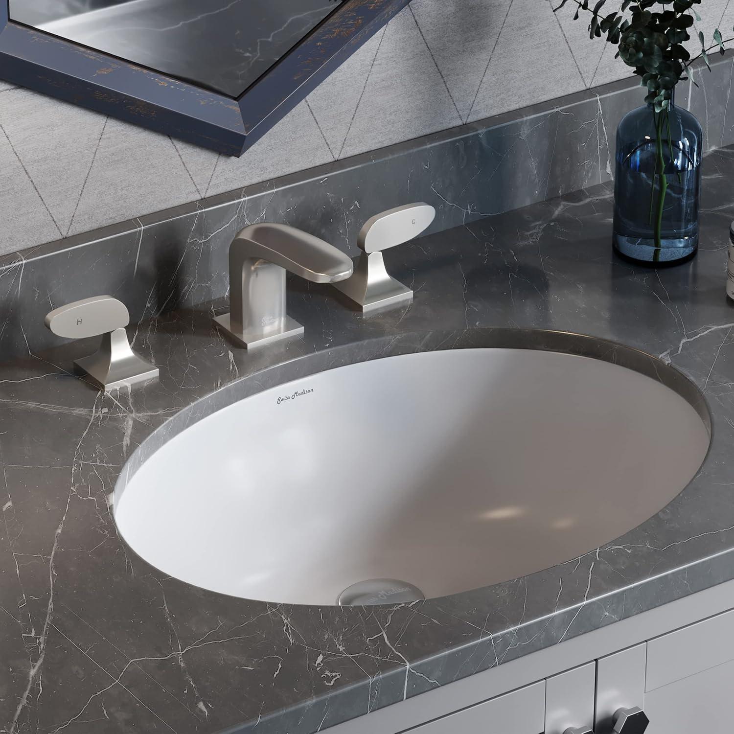 Monaco 19 Oval Under-Mount Bathroom Sink