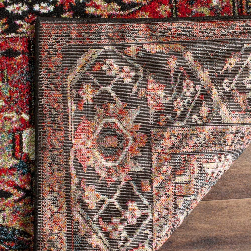 Vintage Hamadan VTH215 Power Loomed Area Rug - Red/Multi - 9'x9' - Safavieh.