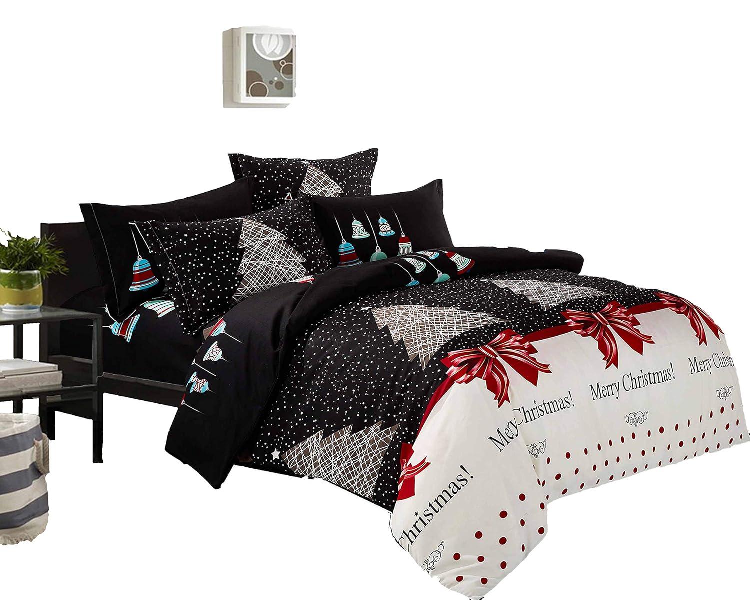 Swanson Beddings Christmas 3pc Duvet Bedding Set: Duvet Cover and Two Pillow Shams (Queen) (NO comforter included)