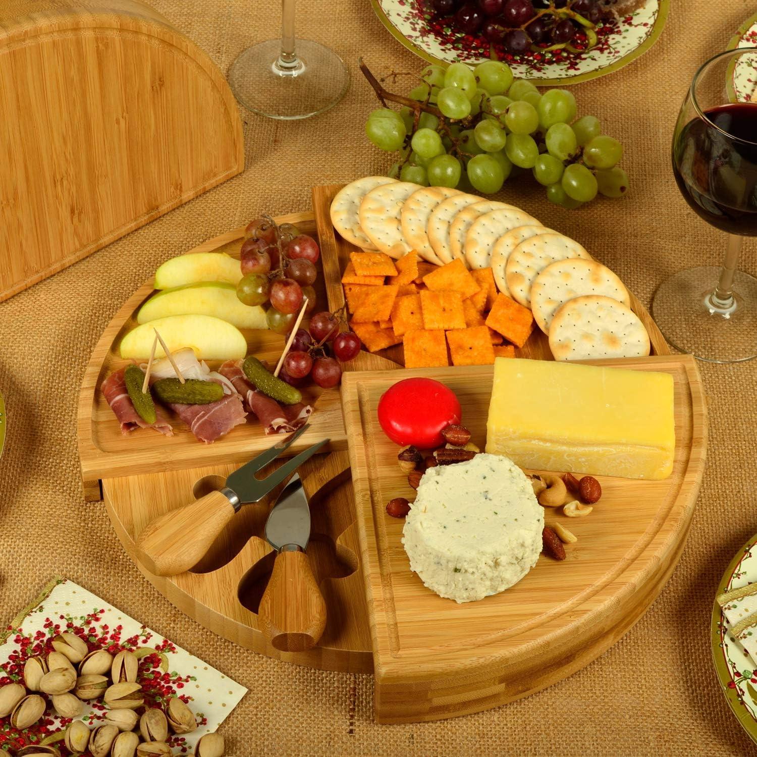 Picnic at Ascot Florence Transforming Bamboo Cheese Board Set (CB41)