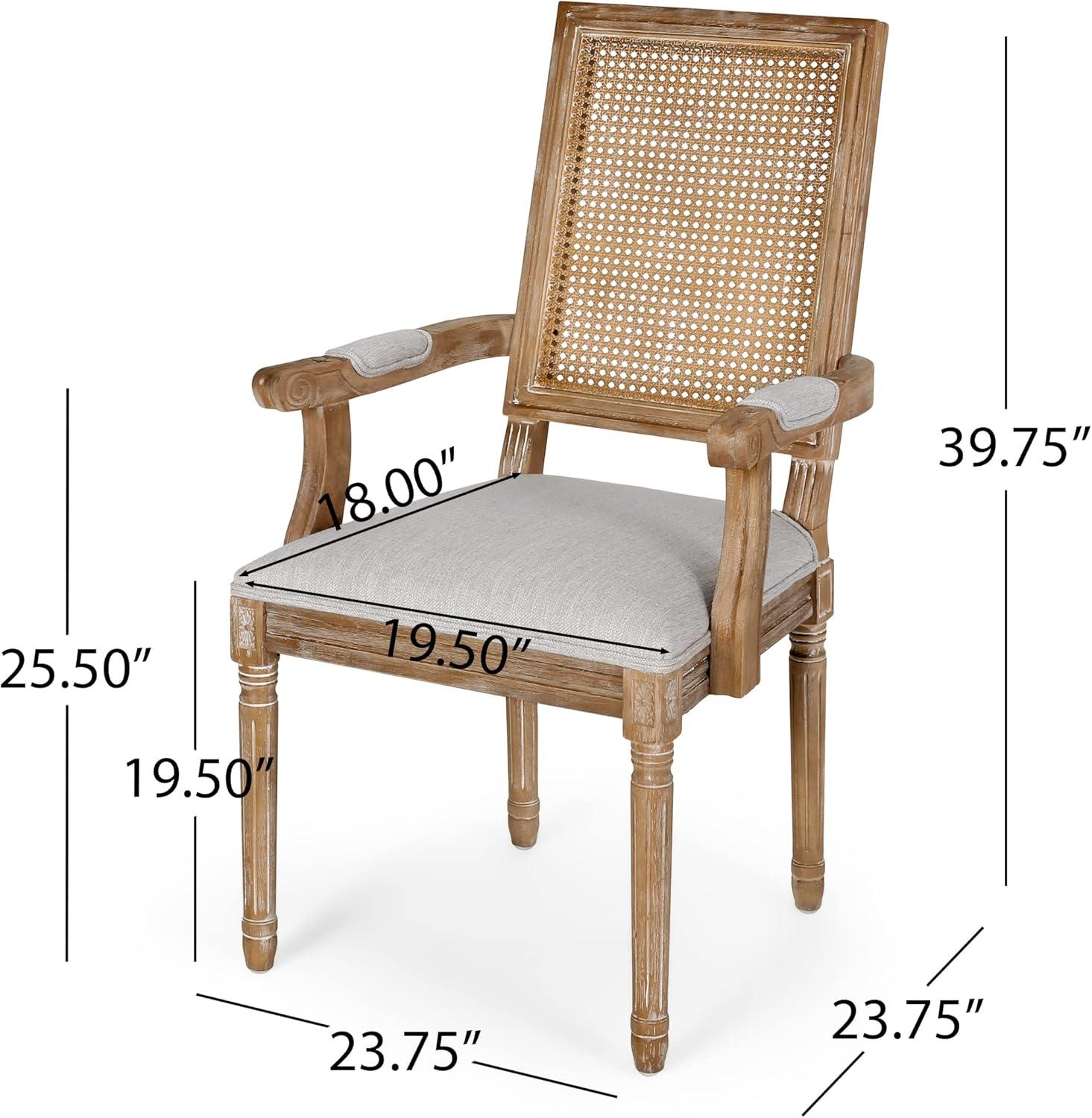 Christopher Knight Home Maria DINING CHAIR SETS, Light Grey + Natural