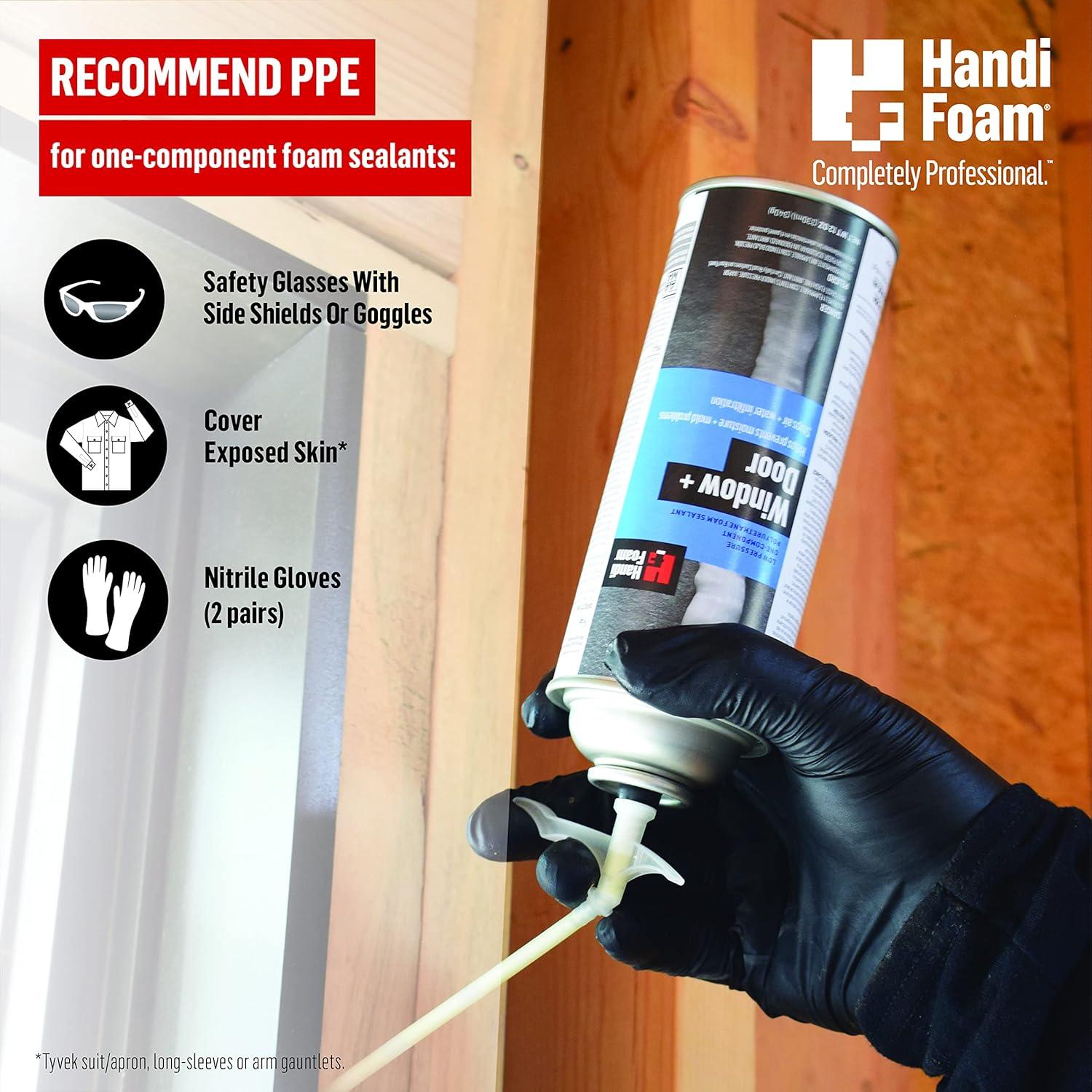 HandiFoam HT550 Gun Foam Applicator, 7 in. (18 cm) Barrel, Adjustable Bead Control, Compatible with Most Gun Foam Cans, Intermediate-Level Professional Polyurethane Spray Foam Gun