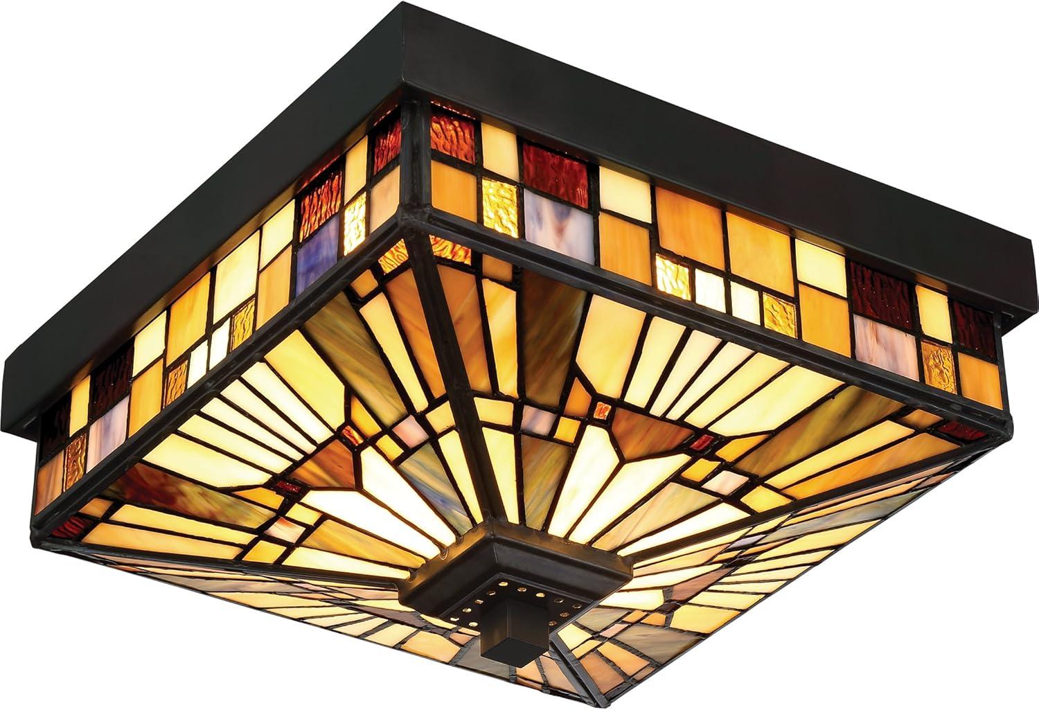 Quoizel Lighting Inglenook 2 - Light Flush Mount in  Valiant Bronze