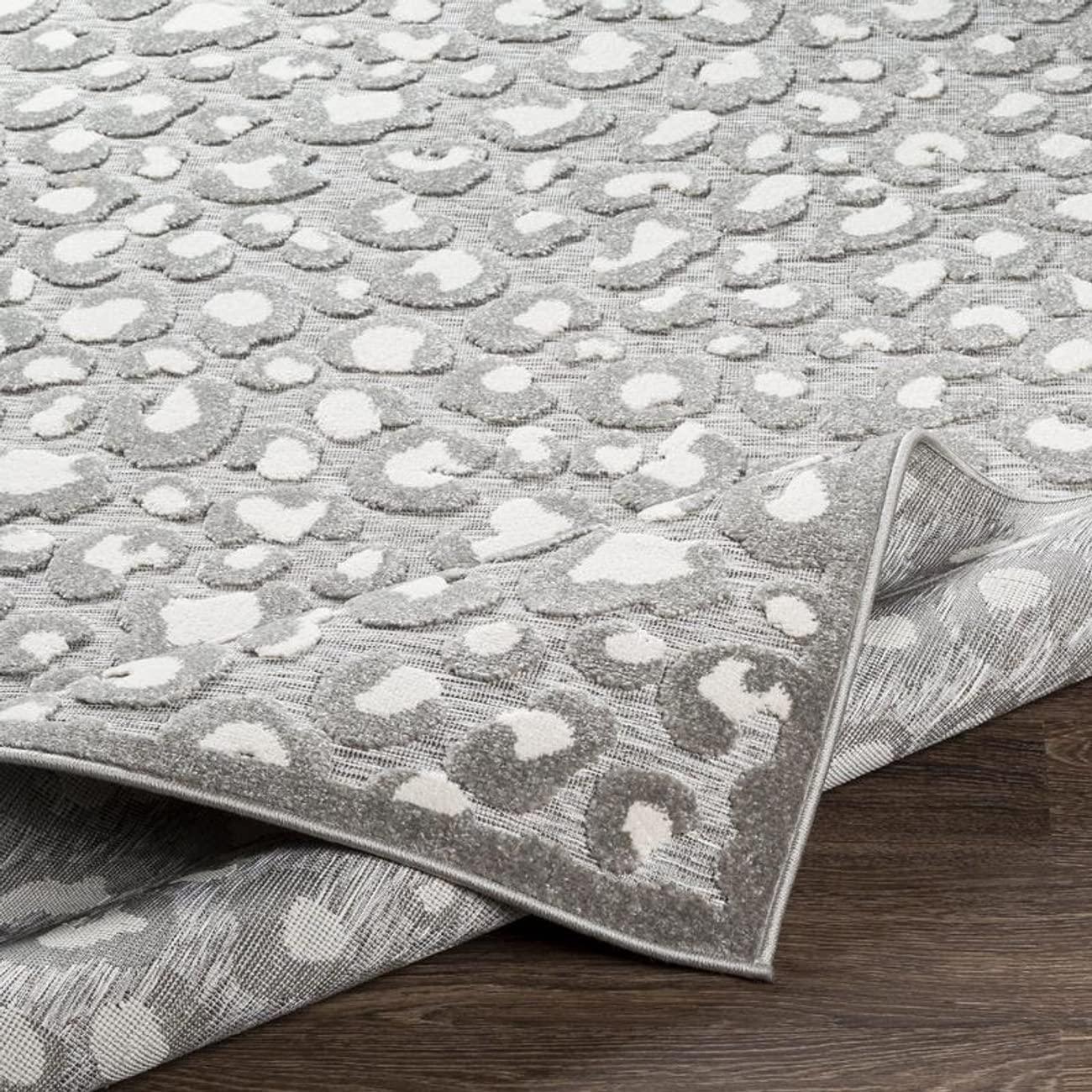Mark & Day Vossen 5'3"x7'3" Rectangle Woven Indoor and Outdoor Area Rugs Medium Gray