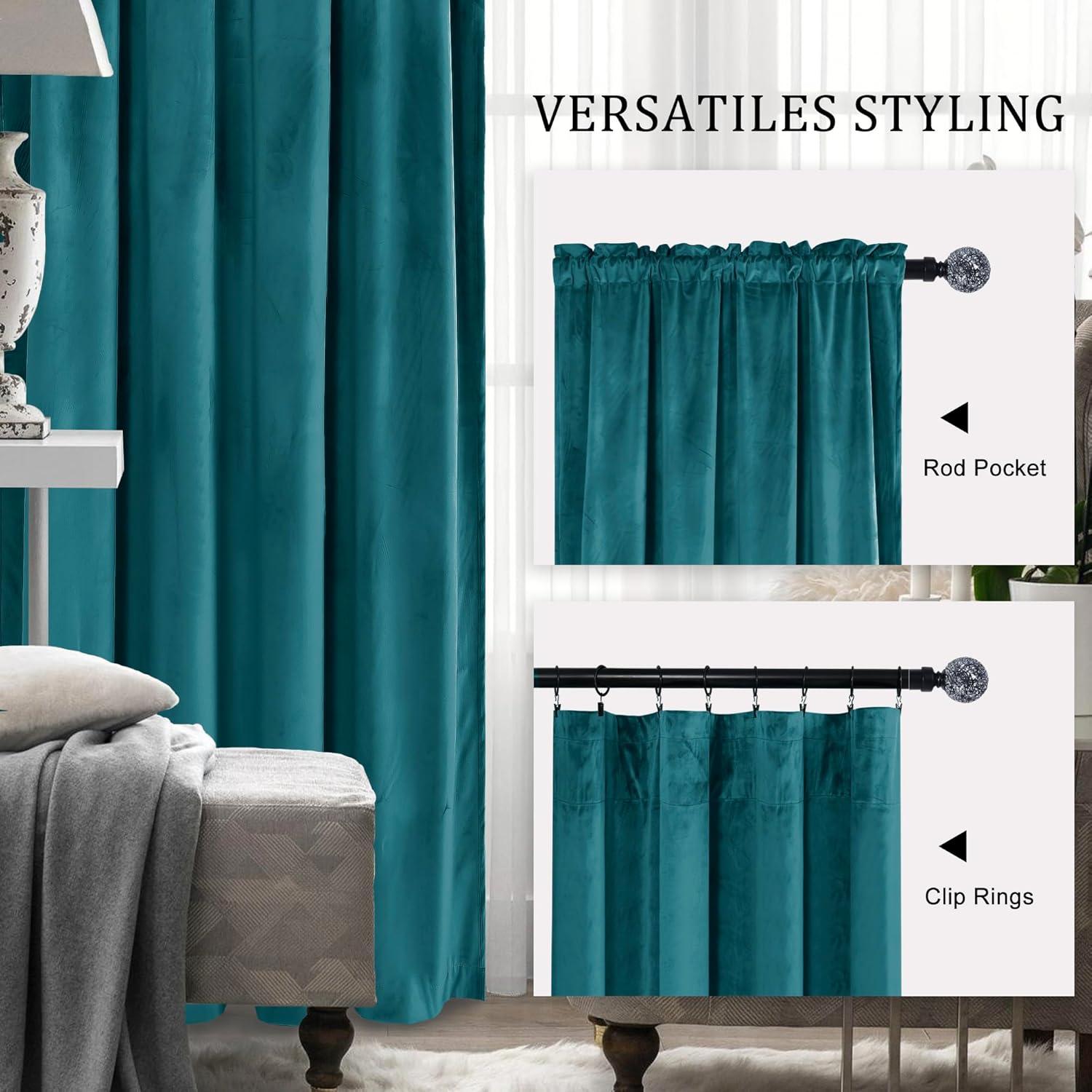 Frifoho Polyester Room Darkening Curtain Pair (Set of 2)