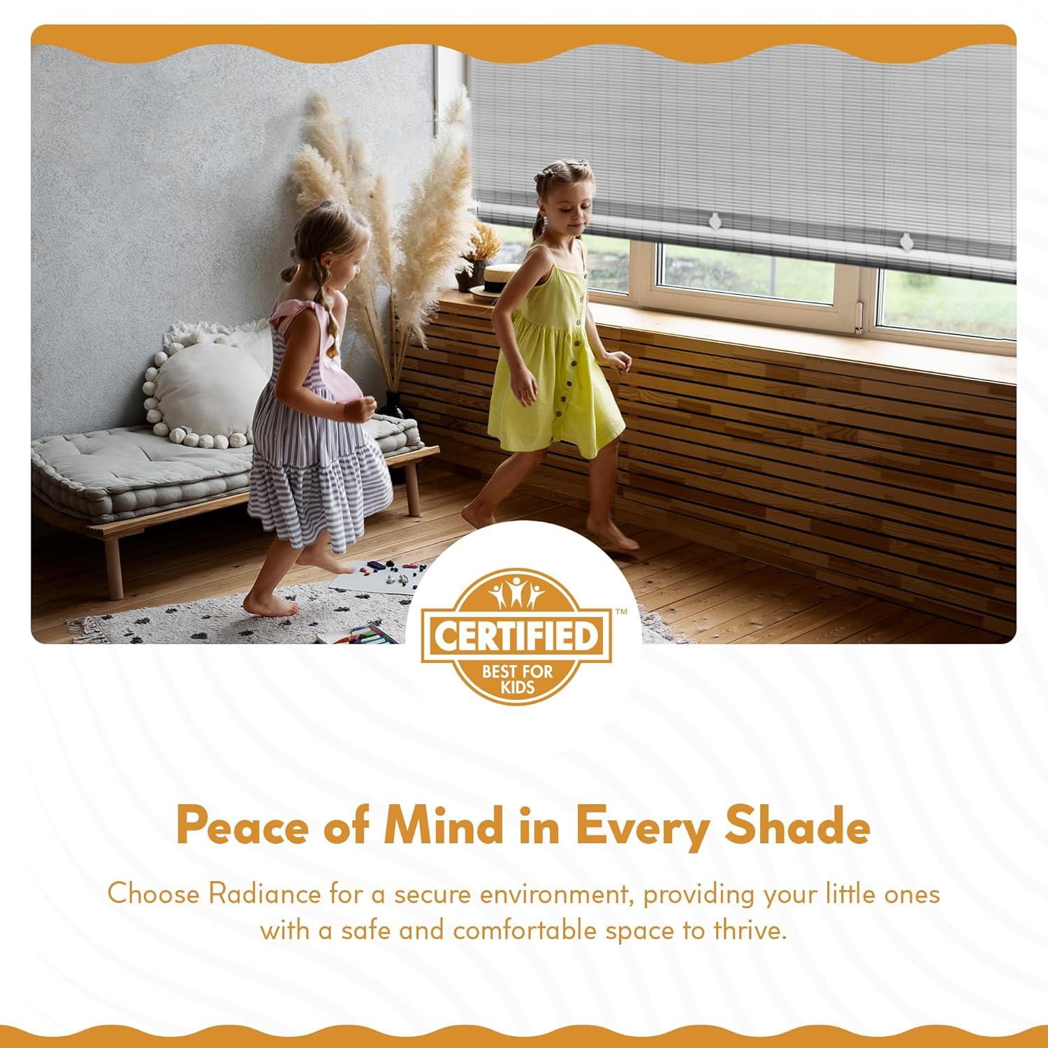 48" x 72" Outdoor Oval Vinyl Cord-Free PVC Rollup Blinds White - Radiance: UV Protection, Child Safe