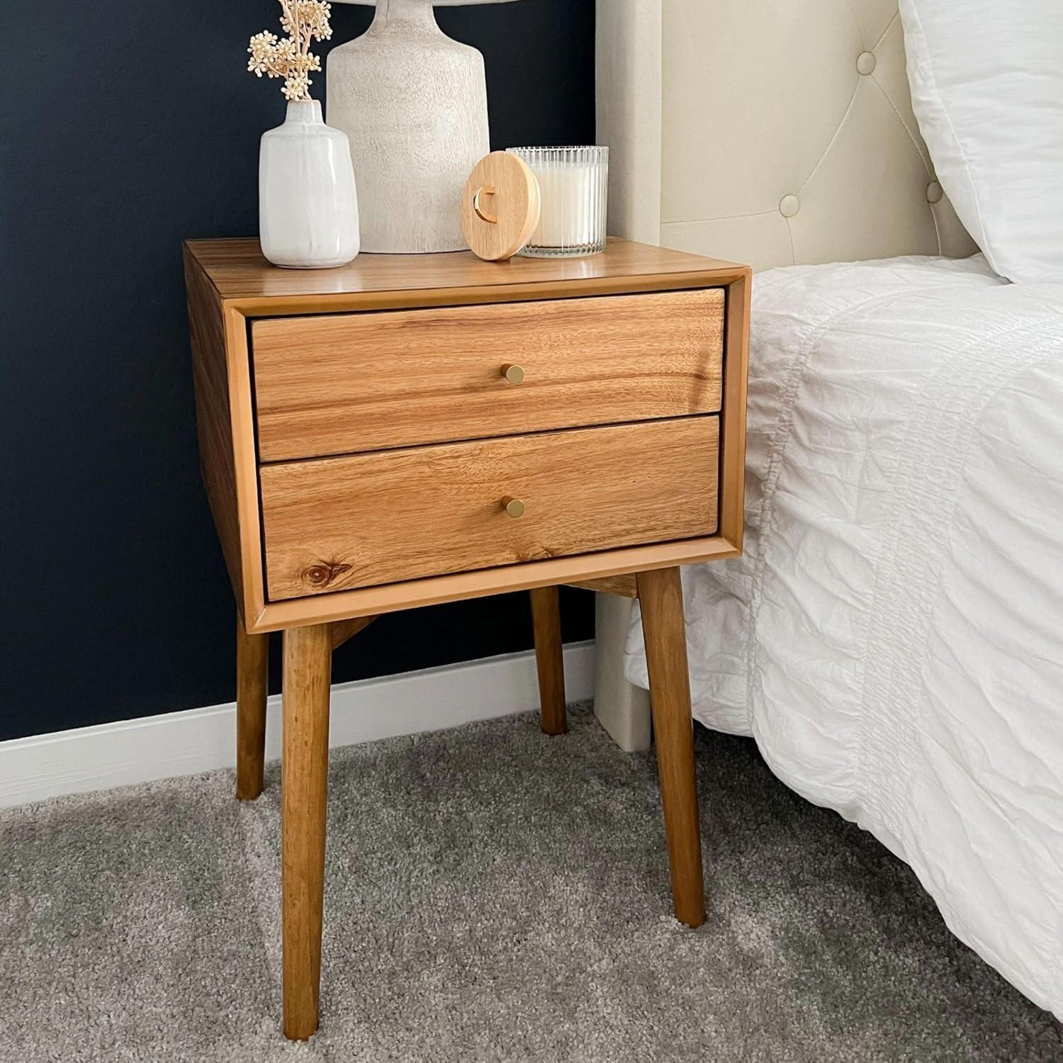 Nathan James Set of 2 Harper Nightstand Brown
