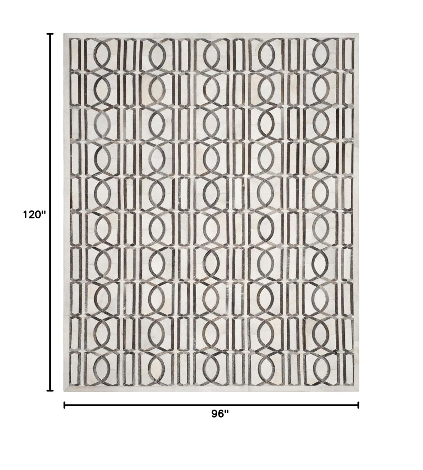Brayden Studio® Sevastopol Studio Leather Hand Woven Leather Geometric Rug