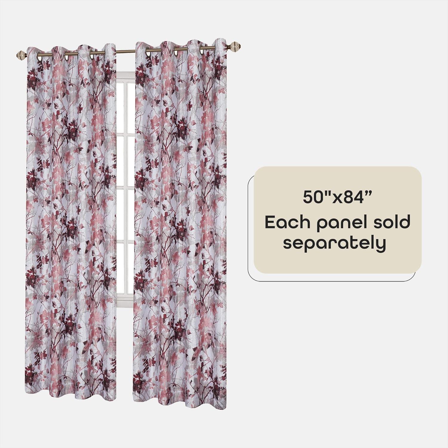 Achim Tranquil - Lined Grommet Window Curtain Panel, 50.00" x 84.00"