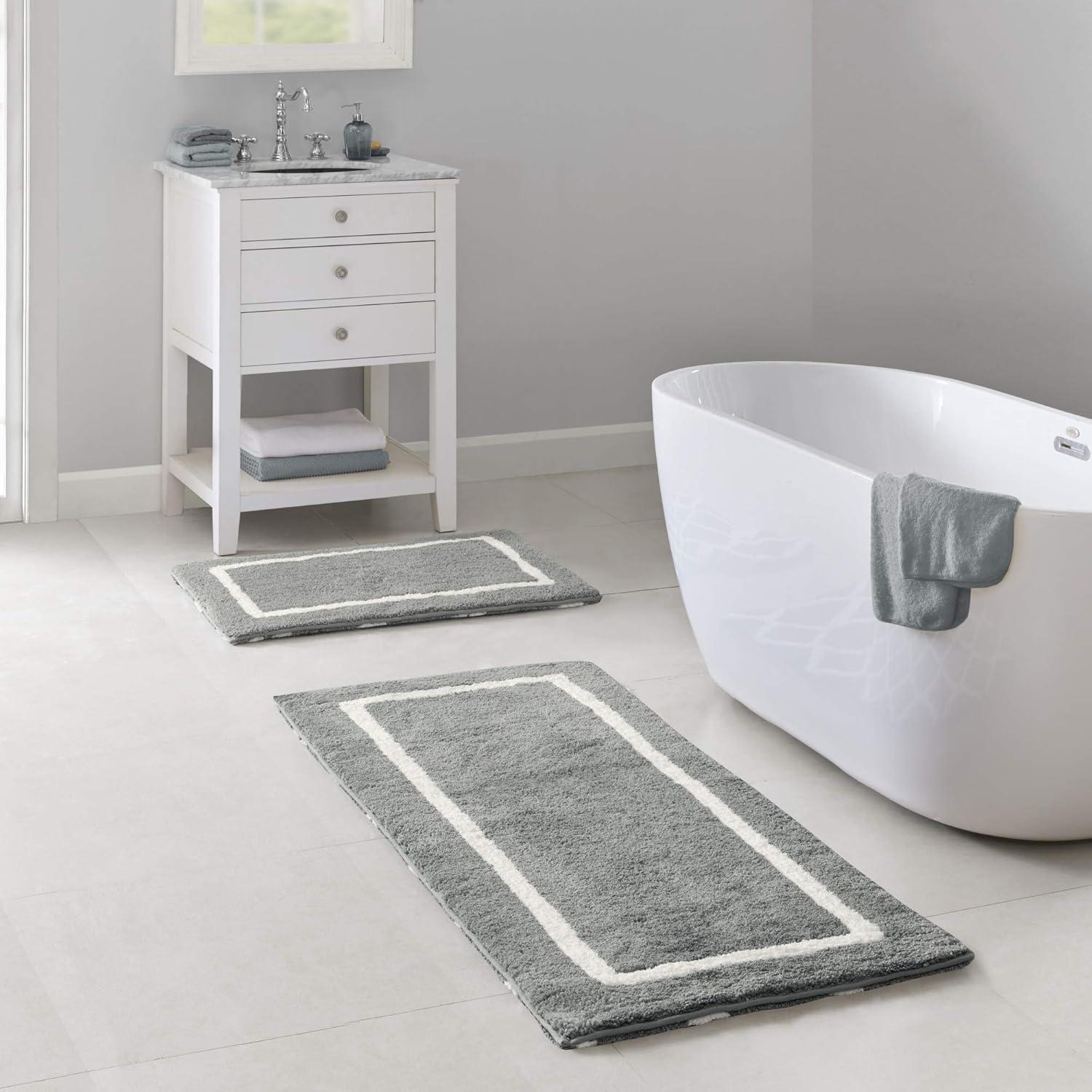 Madison Park Bittman Reversible High Pile Tufted Bath Rug
