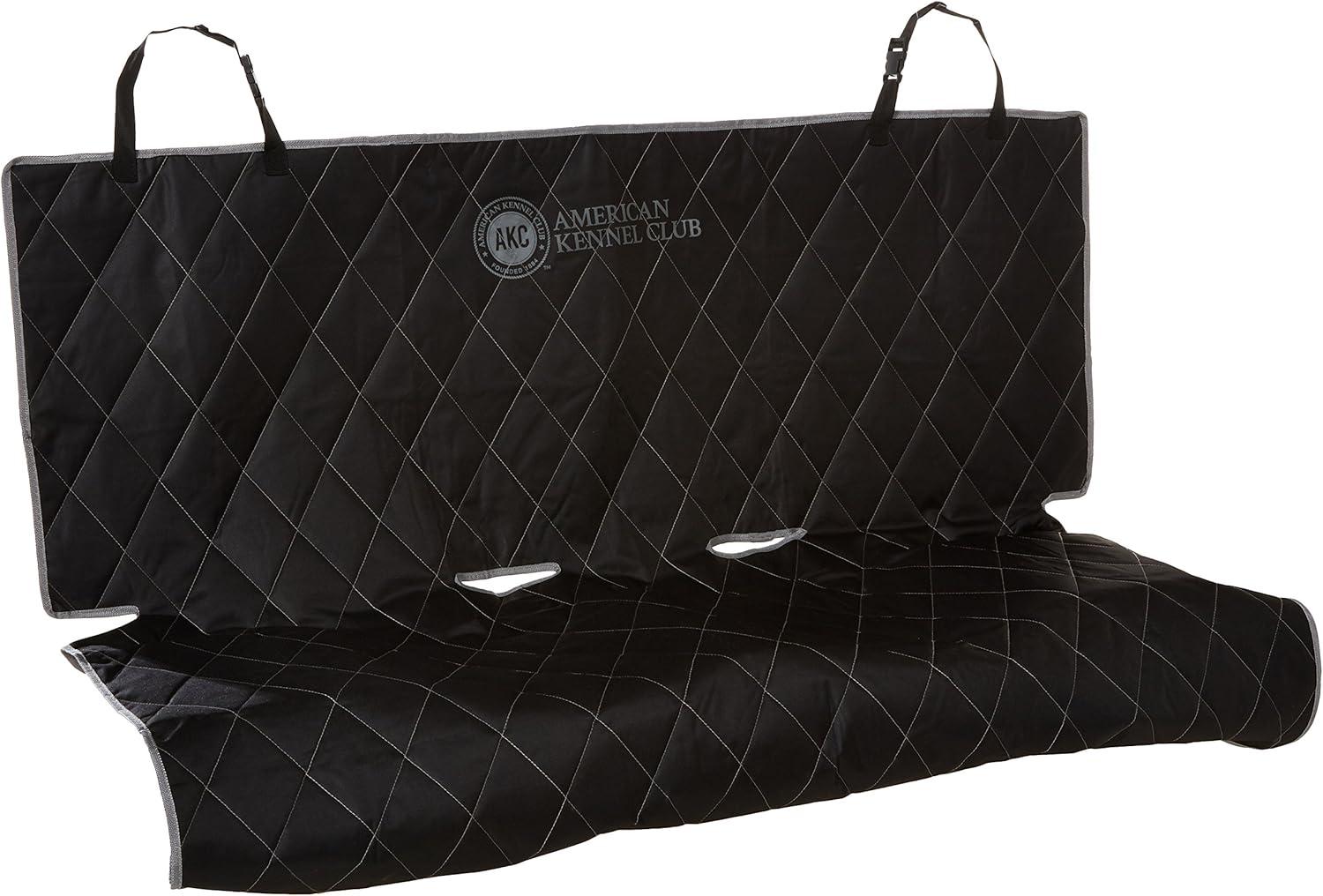 Black Quilted Car Seat Cover for Dogs