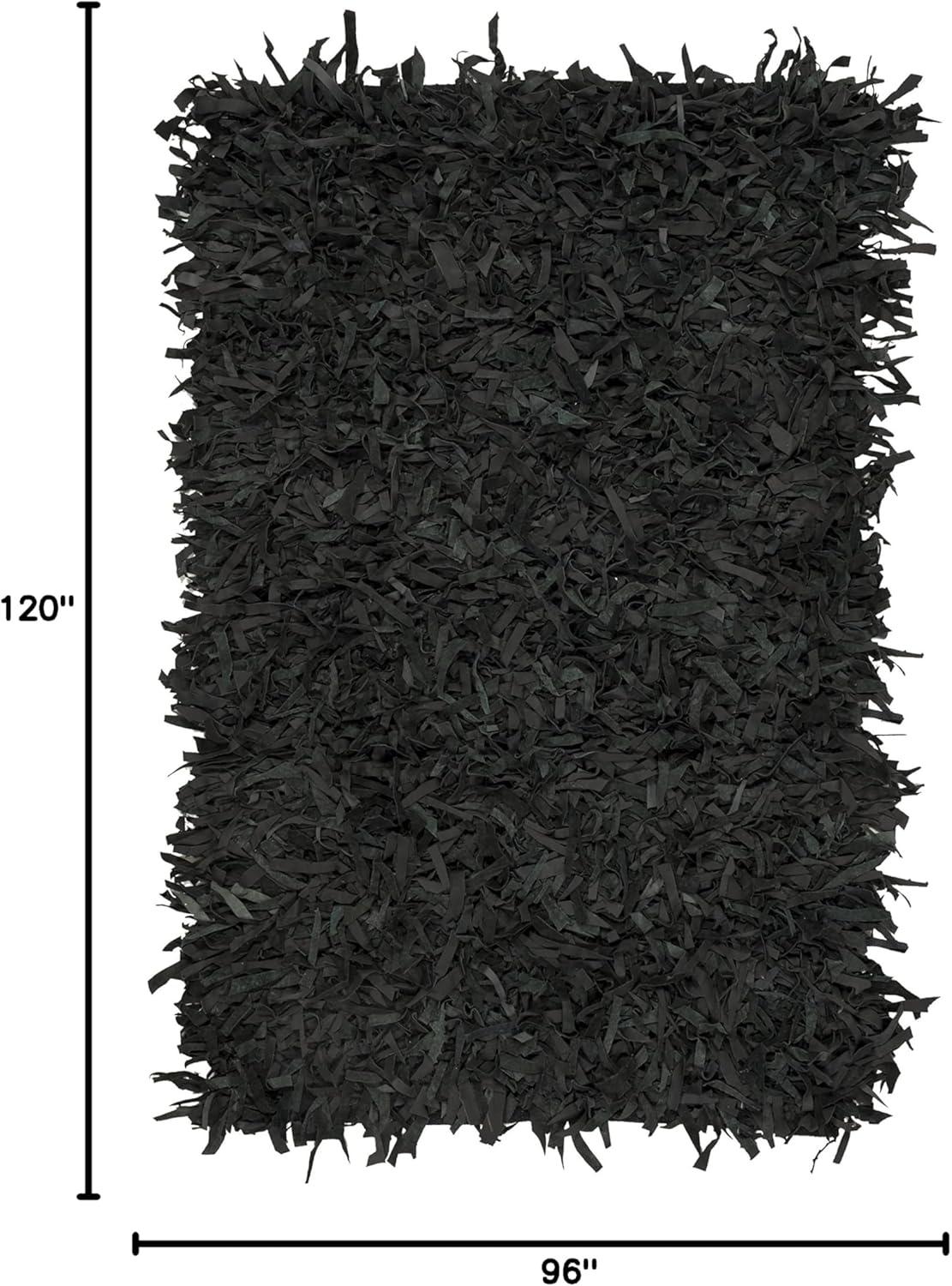 Leather Shag LSG601 Hand Woven Rugs - Safavieh