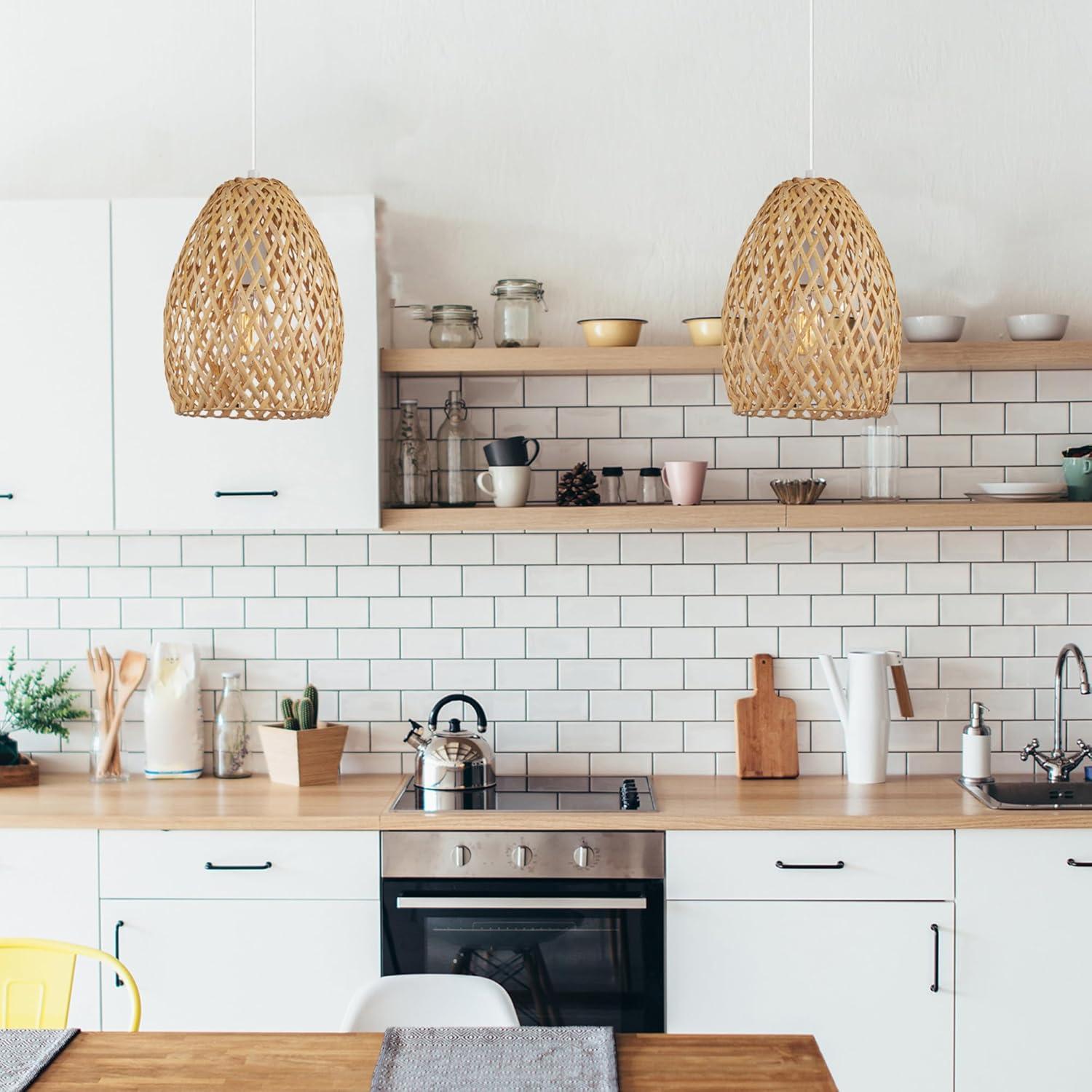 1 - Light White Kitchen Island Pendant