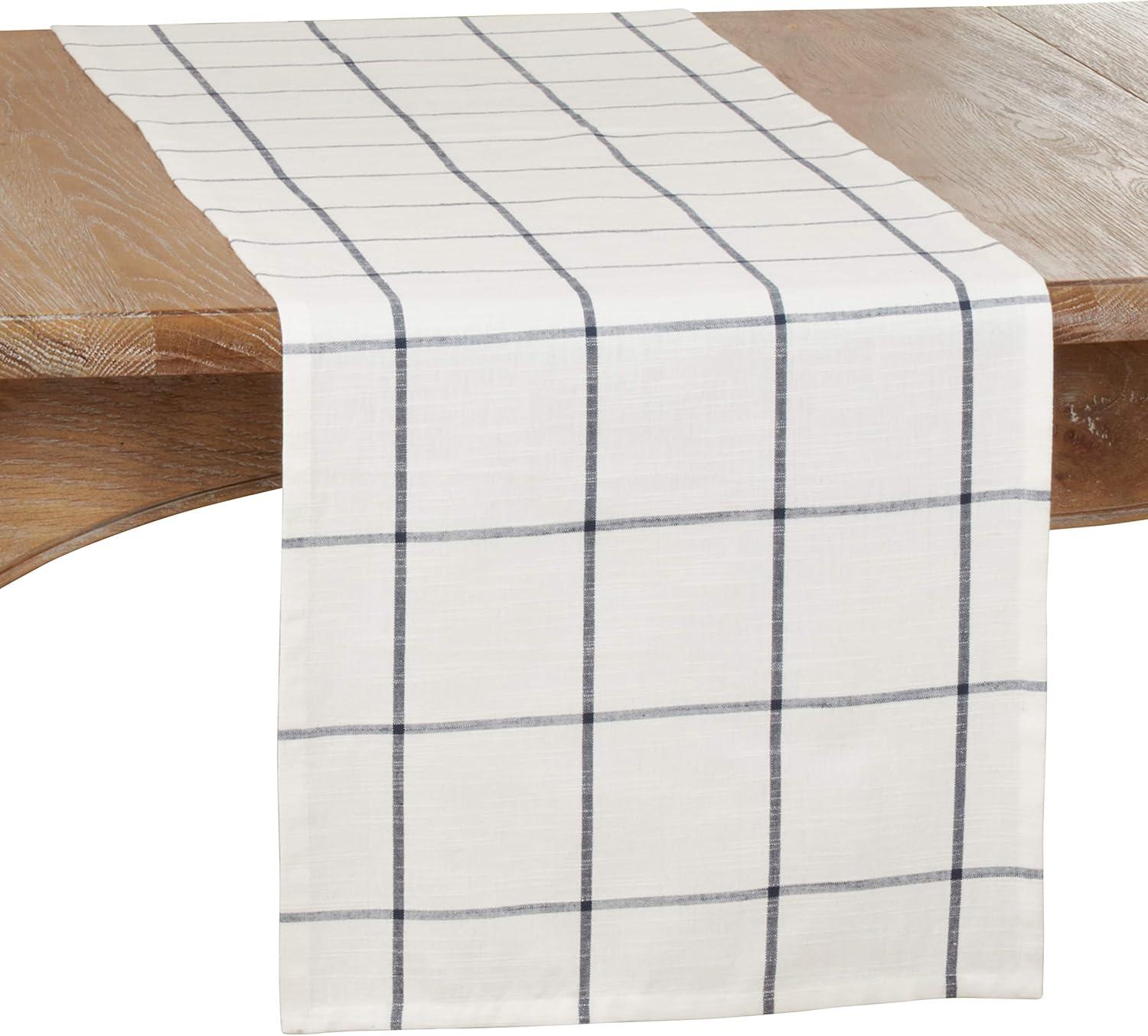 Yvelines Plaid 100% Cotton Table Runner