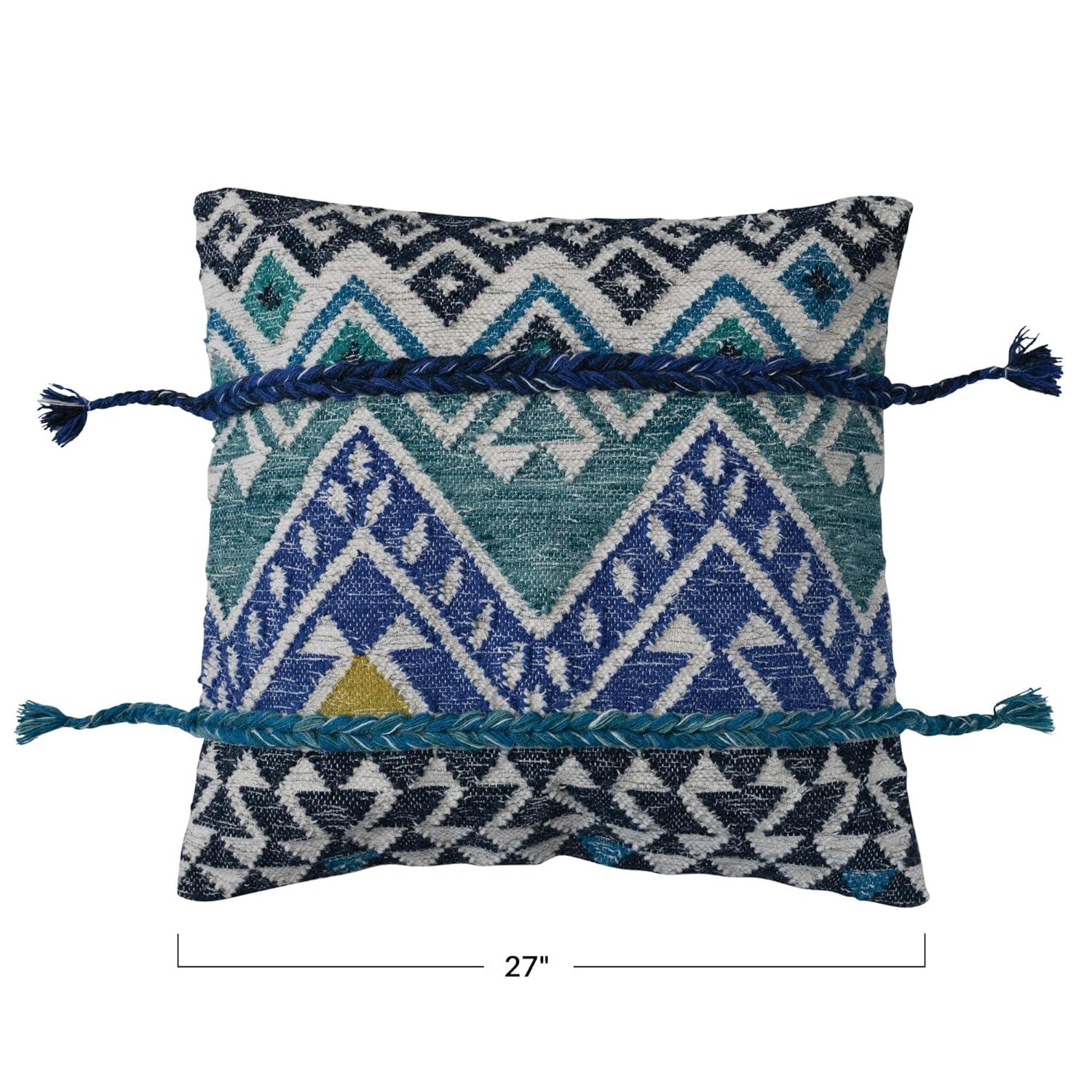 Creative Co-Op Embroidered Cotton Blend Pillow Cover