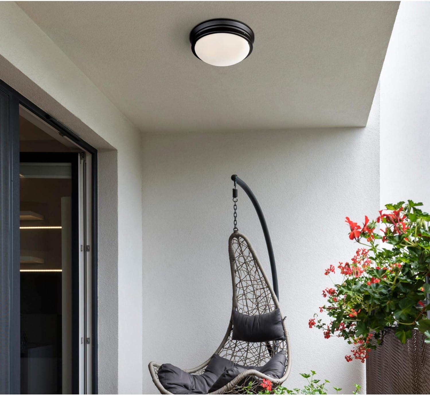 2 - Bulb Outdoor Flush Mount