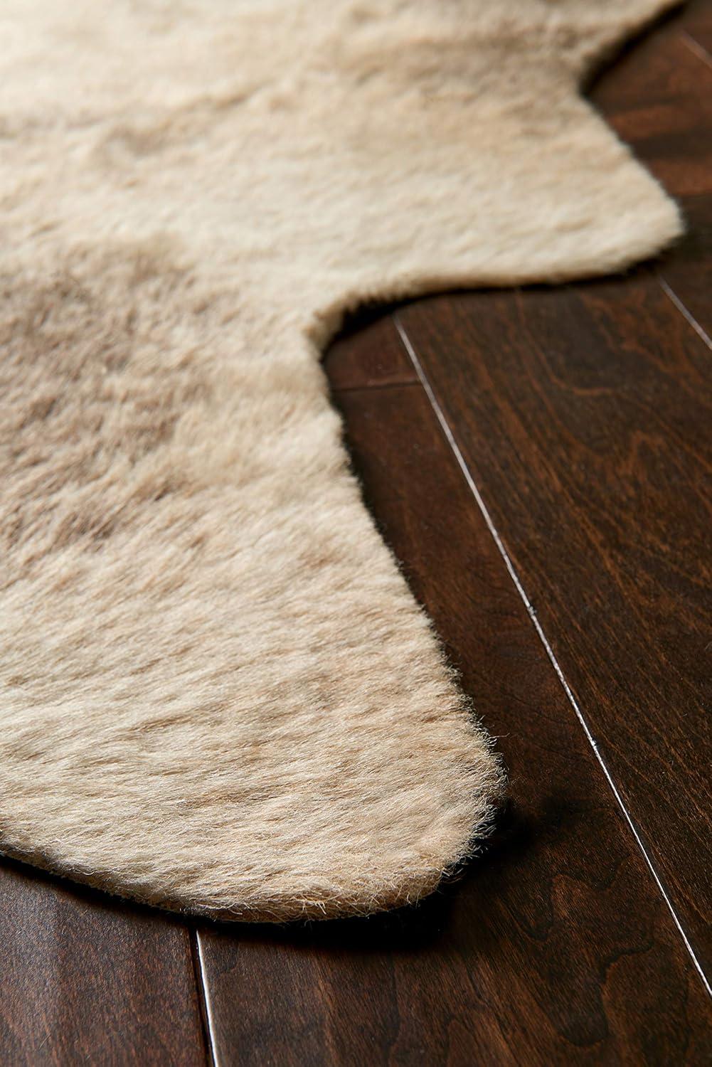 Loloi II Grand Canyon Faux Cowhide Beige / Ash Area Rug