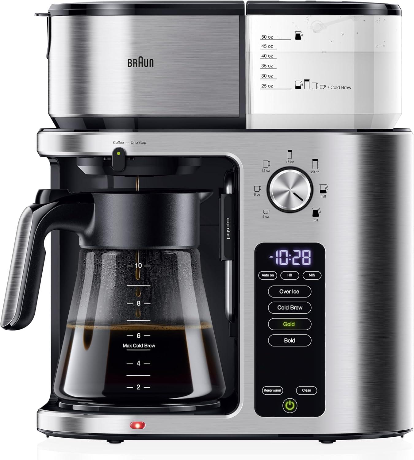 Braun ® MultiServe Plus 10-Cup Drip Coffee Maker with Cold Brew