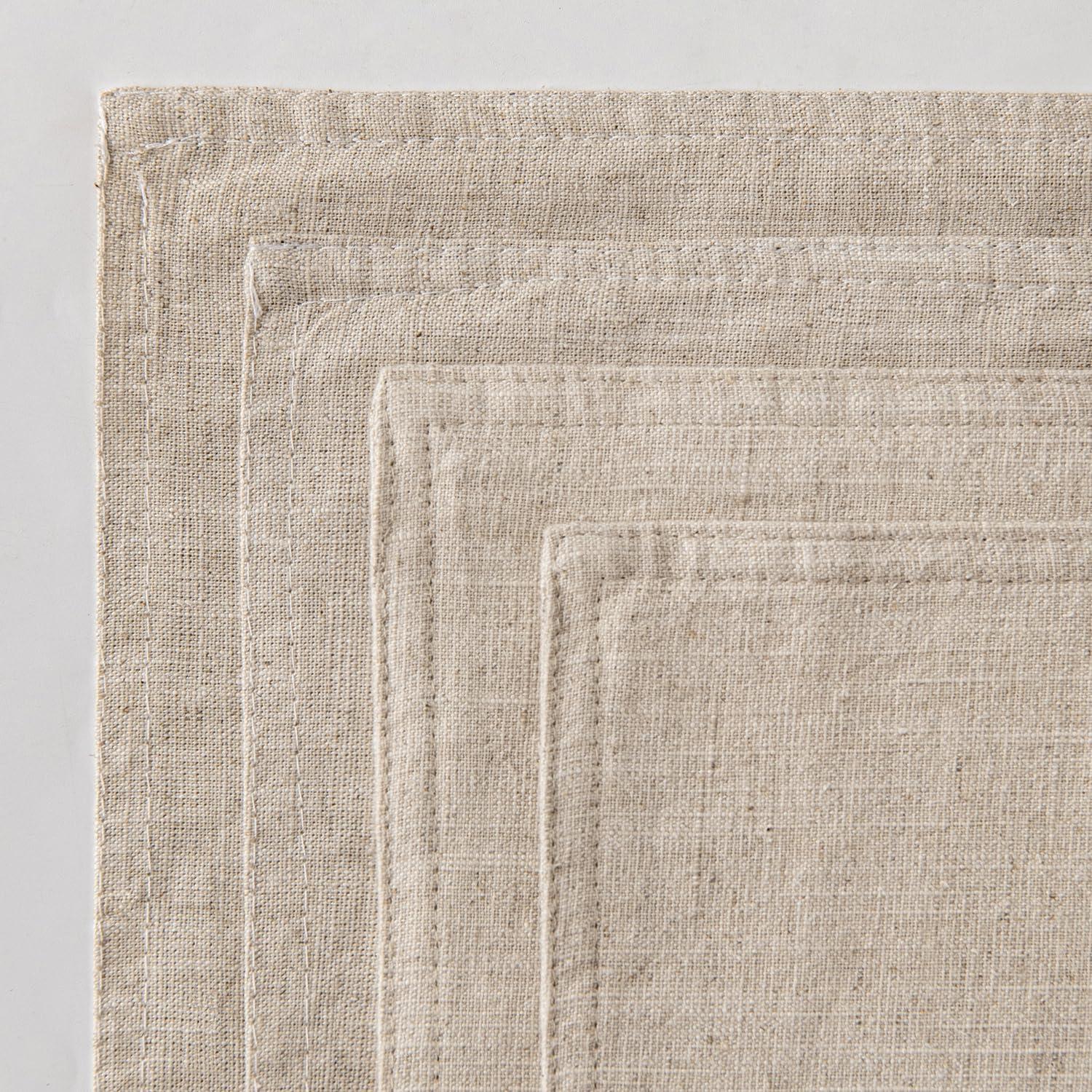 MAGBIX Beige Linen Pillow Covers Pack Of 4 Decorative Natural Solid Throw Pillow Covers Soft Accent Boho Farmhouse Couch Pillowcases Modern Home Decors For Living Room Bed Sofa 18X18 Inch