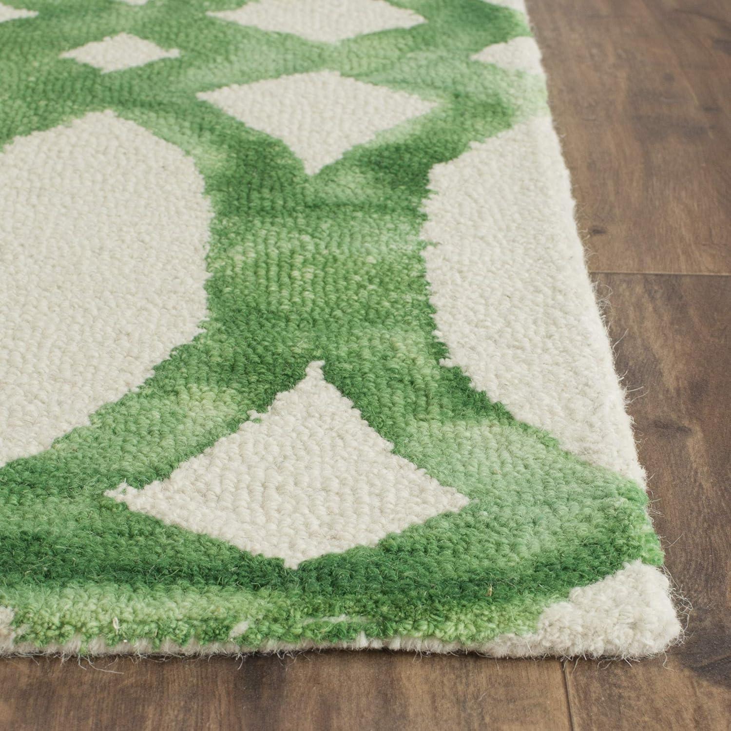 Dip Dye DDY675 Hand Tufted Accent Rug - Ivory/Green - 2'x3' - Safavieh.