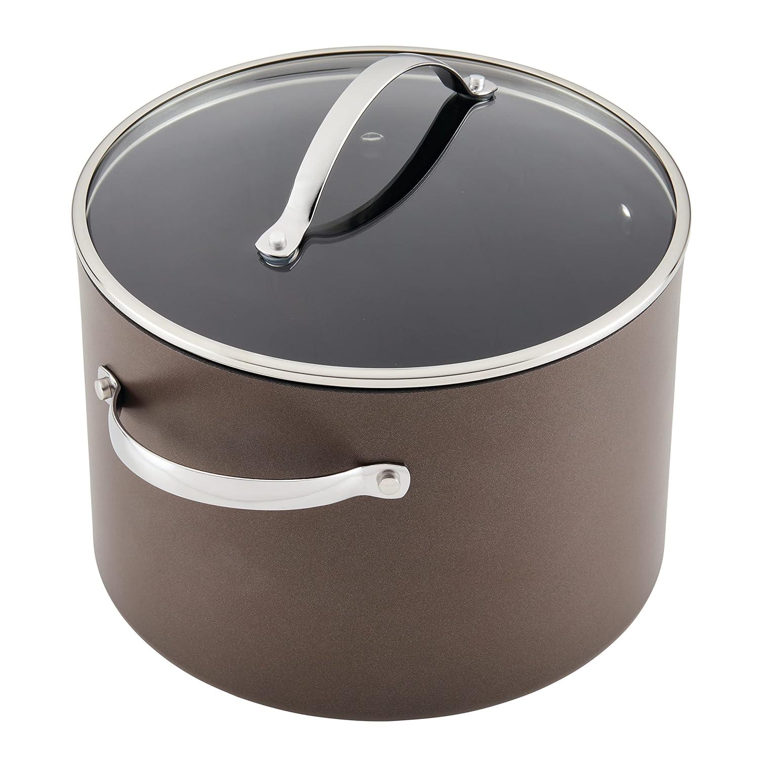 Ayesha Curry Professional Hard Anodized Collection Nonstick Stockpot Saucepot with Lid, Charcoal & Reviews | Wayfair