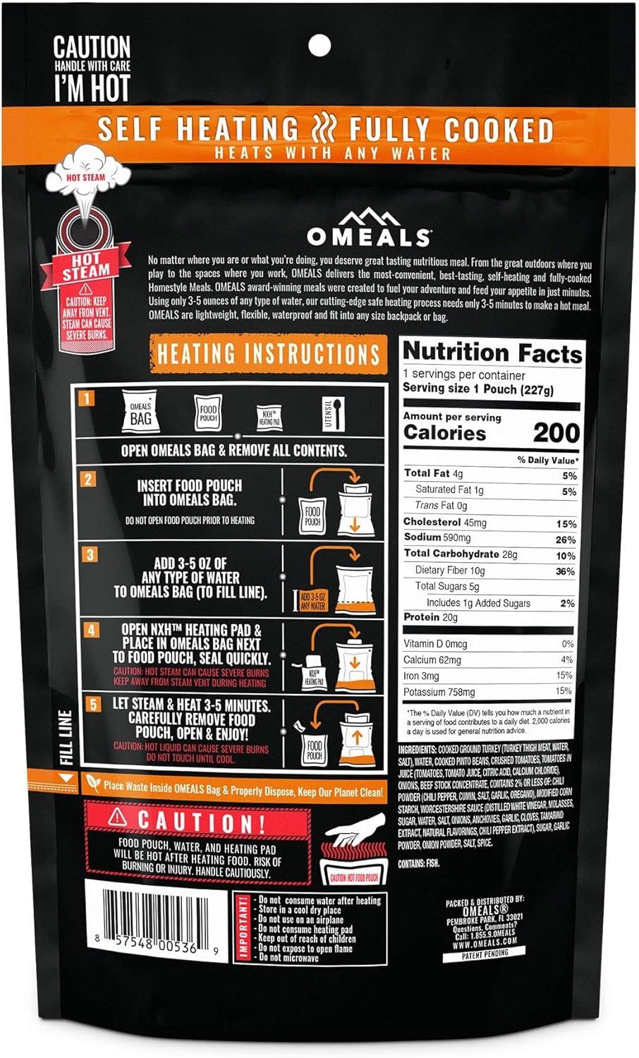 Omeals Turkey Chili with Beans