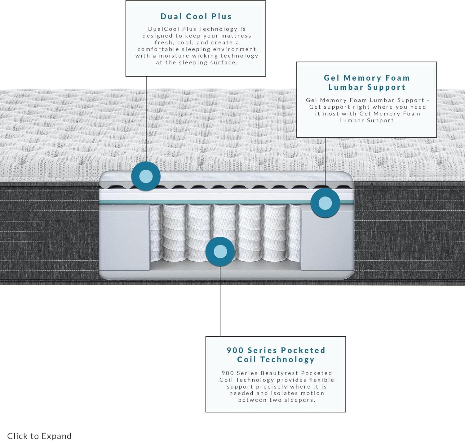 Beautyrest Silver BRS900 Extra Firm 12" Innerspring Mattress