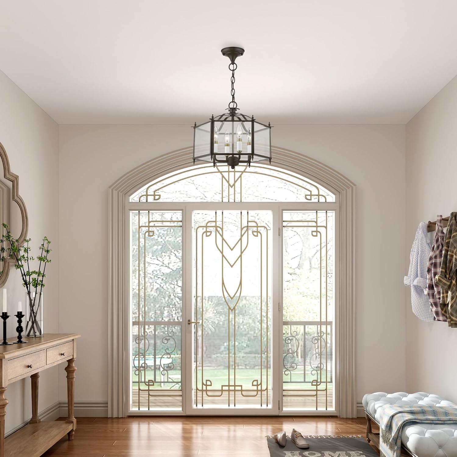 Livex Lighting Livingston 4 - Light Pendant in  English Bronze/Antique Brass