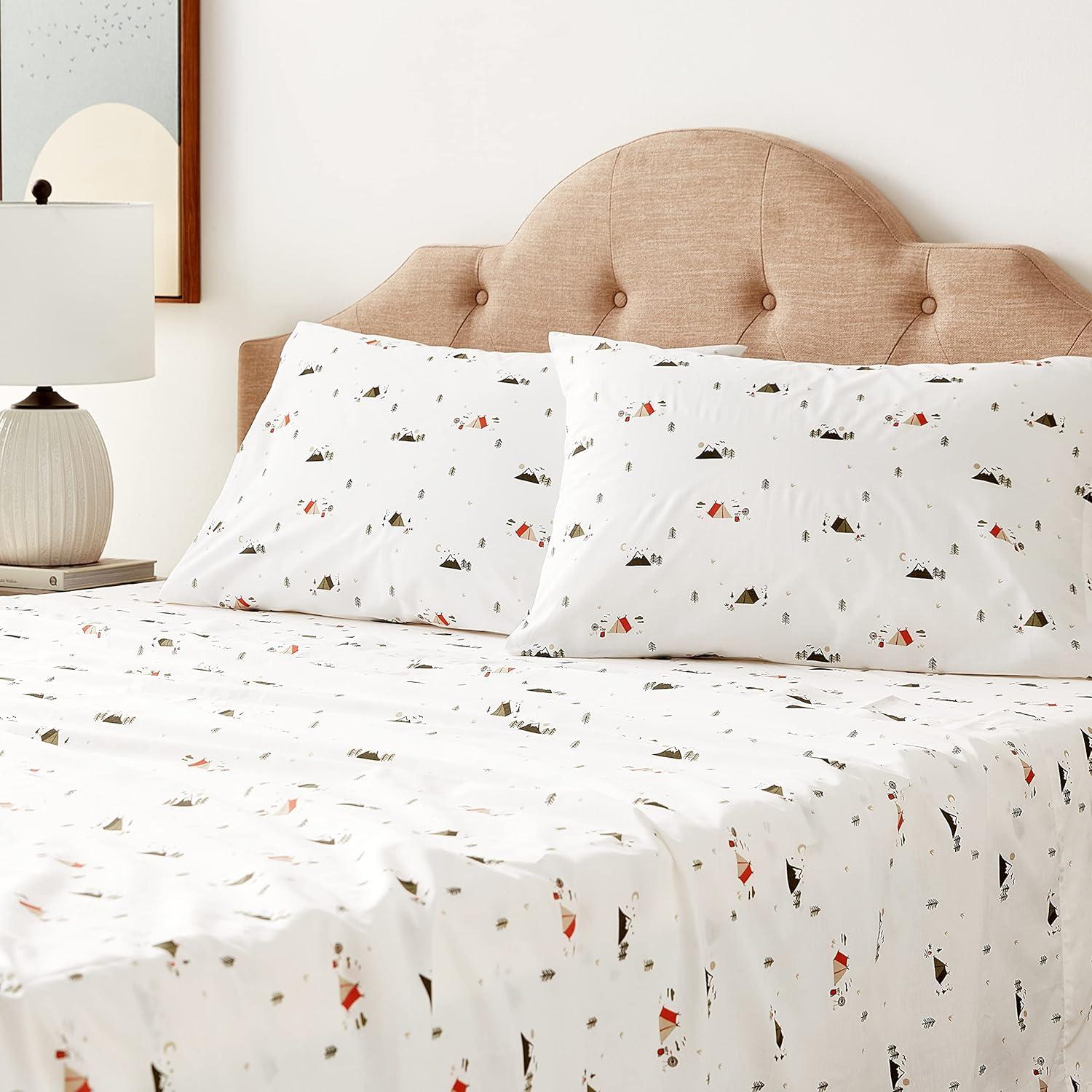 Printed Pattern Percale Cotton Sheet Set - Eddie Bauer