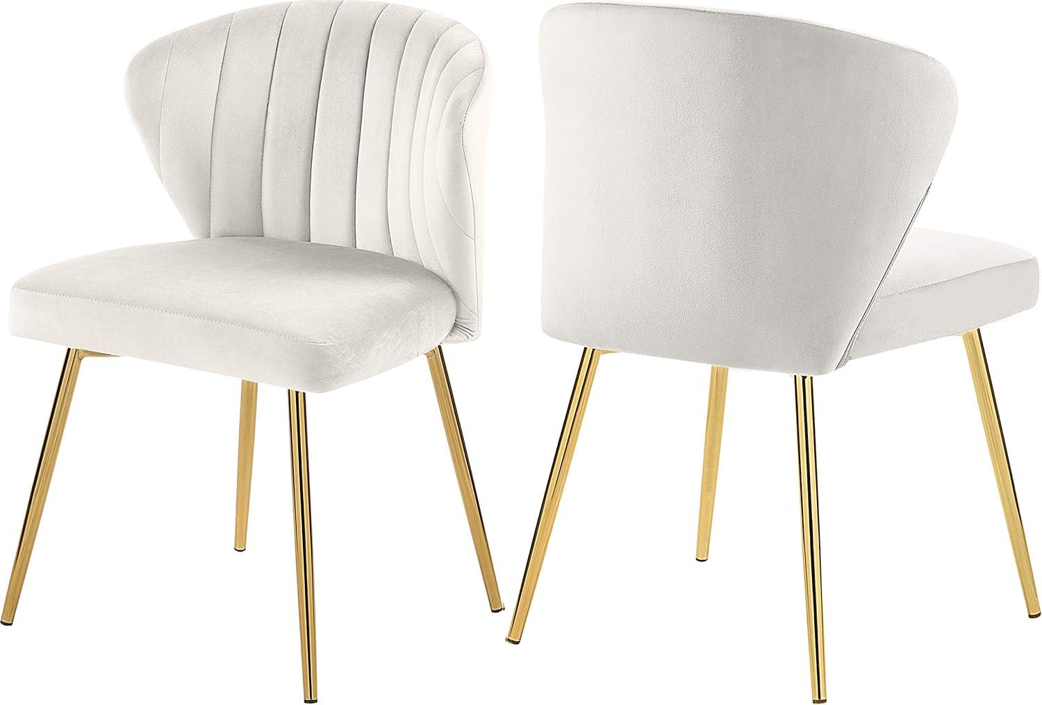 Meridian Furniture Finley Cream Velvet Dining Chair (Set of 2)