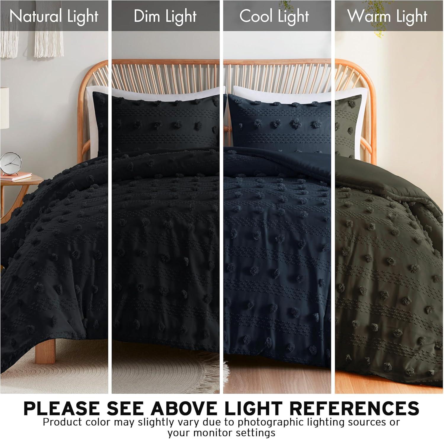 Intelligent Design Clip Jacquard Duvet Cover Set