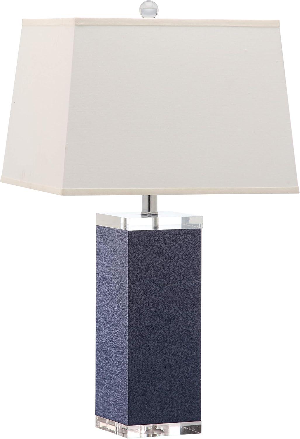 Deco Leather Table Lamp - Navy - Safavieh