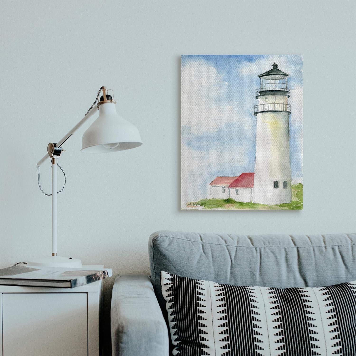 Stupell Industries Highland Lighthouse Nautical Coast Architecture Canvas Wall Art, 24 x 30, Design by Melissa Hyatt LLC