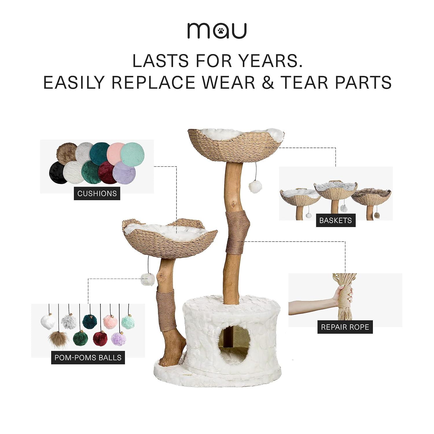 Mau Lifestyle Cento Cat Tree, Hand Made, Gray