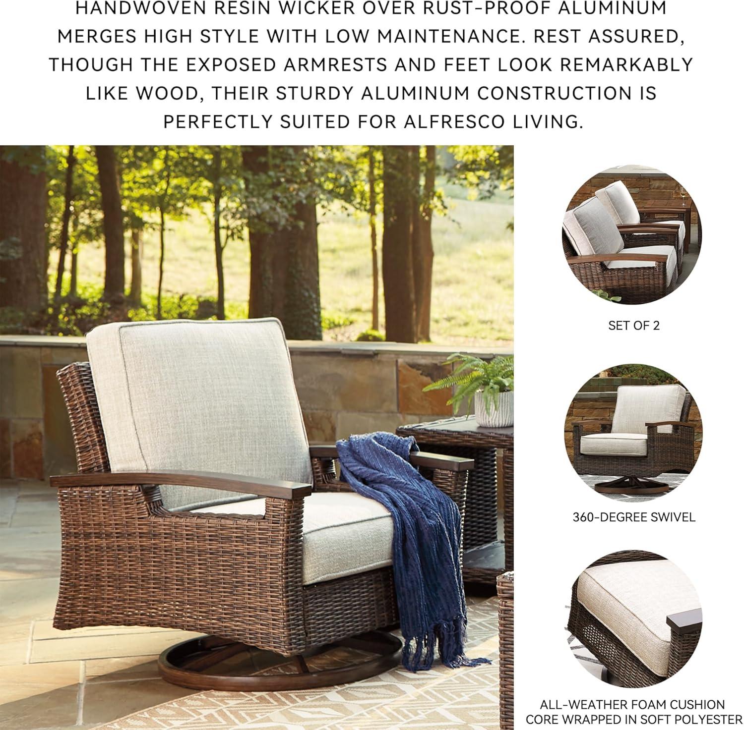 Paradise Trail Swivel Lounge Chair (Set of 2)