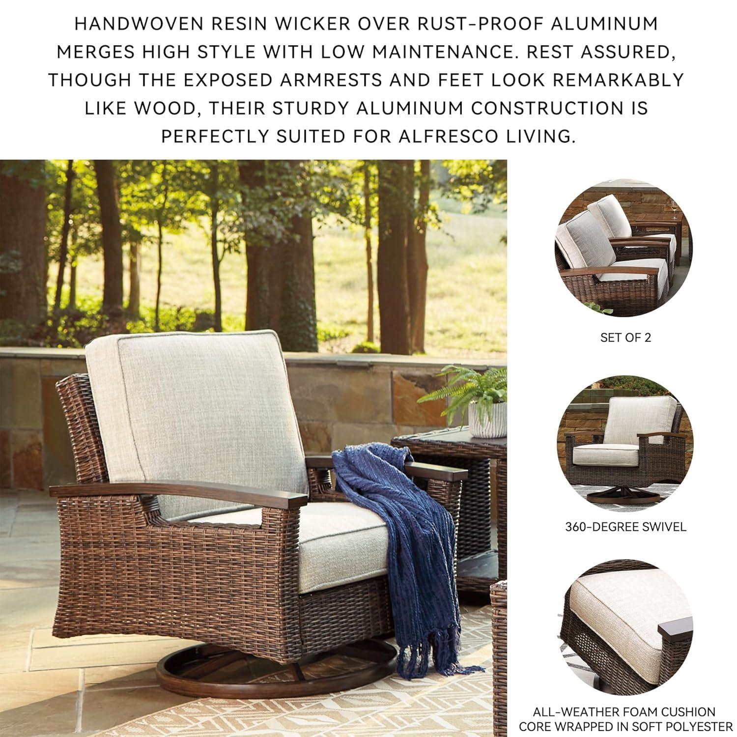 Paradise Trail Swivel Lounge Chair (Set of 2)
