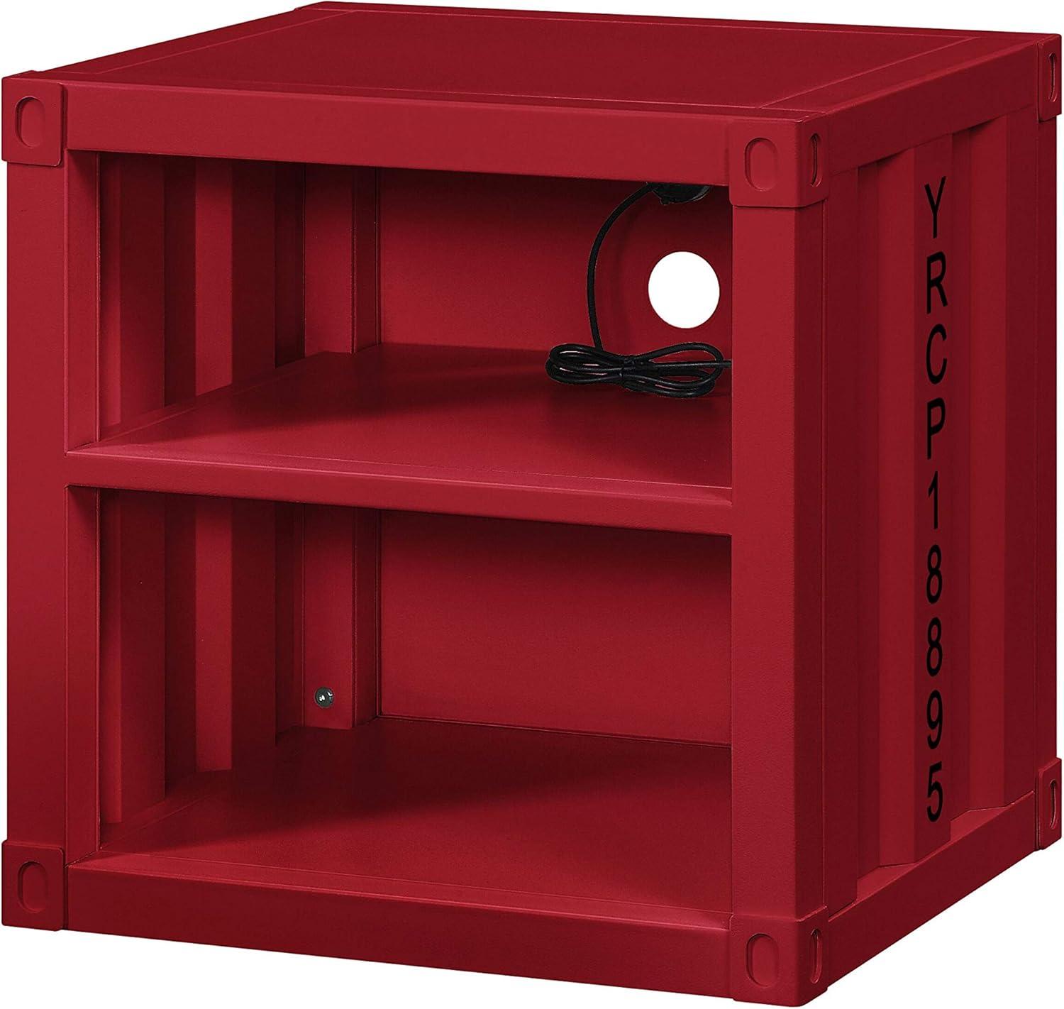 Cargo 20&#34; Nightstands Red - Acme Furniture