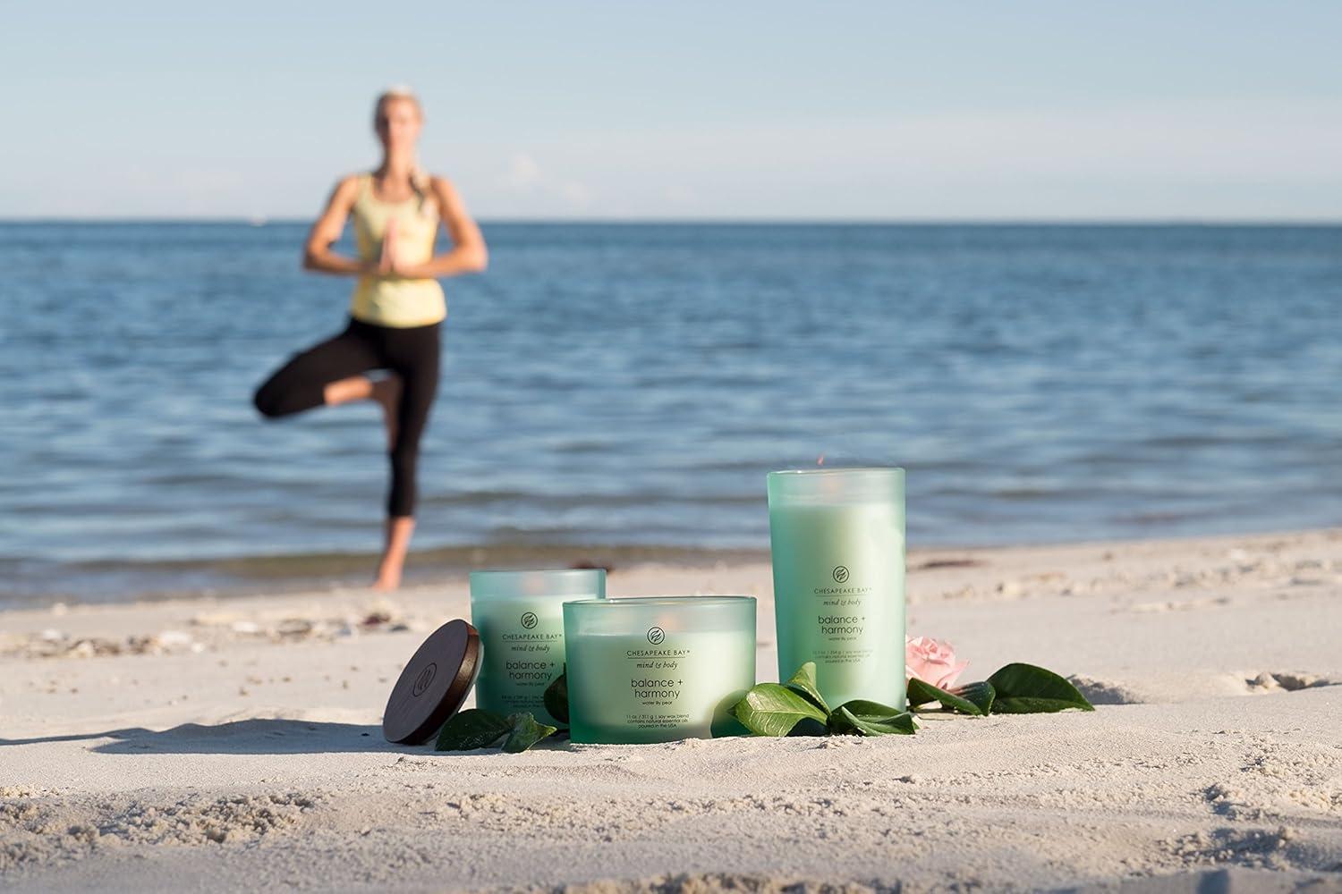 8.8oz Lidded Glass Jar Candle Water Lily Pear - Chesapeake Bay Candle: Soy Wax Blend with Essential Oils, 44hr Burn Time