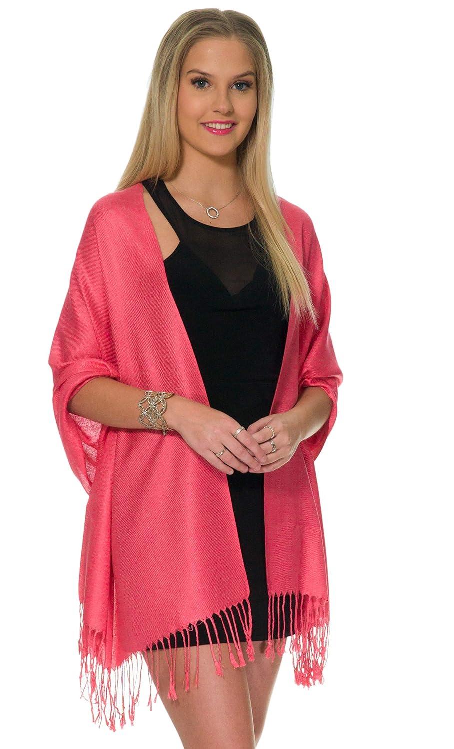 Pashmina Shawls and Wraps for Evening Dresses, Large Soft Pashminas Wedding Shawl