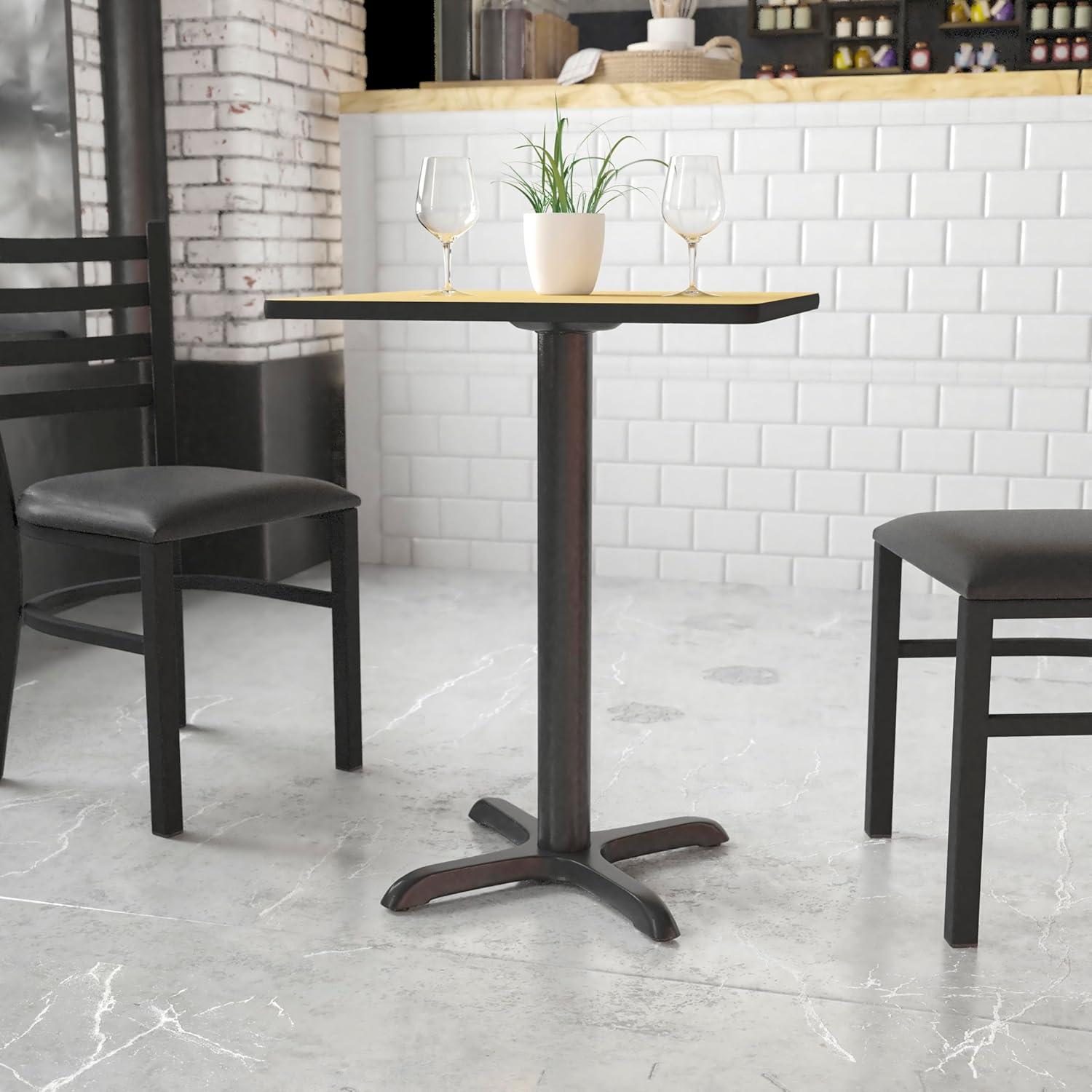 Flash Furniture Beverly Restaurant Table X-Base with 3" Dia. Table Height Column
