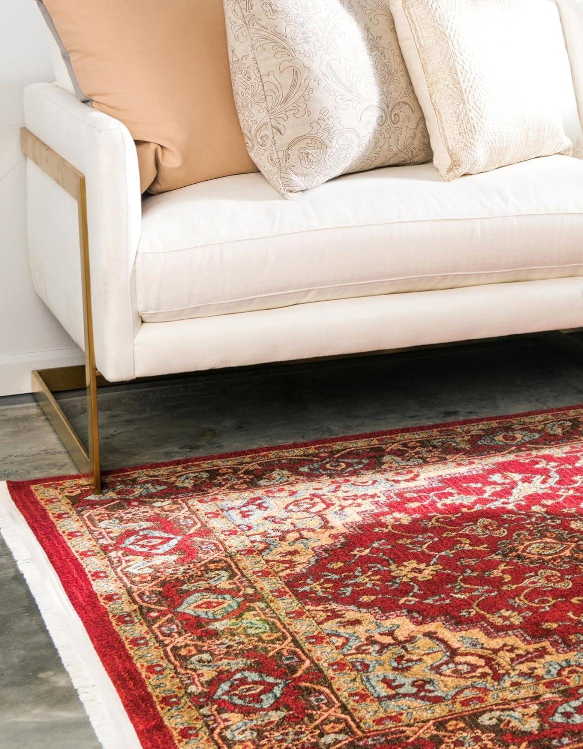 Unique Loom 2' 0 x 3' 1 Red Sahand Ardashir Area Rug