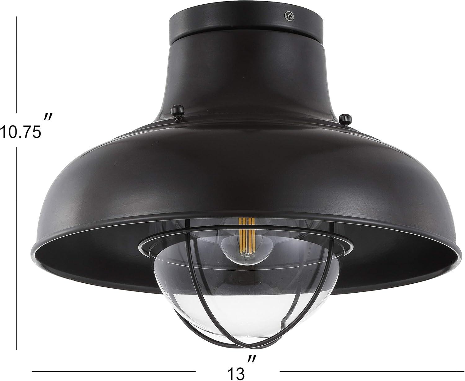 Cameron 13" Metal LED Semi-Flush Mount, Oil Rubbed Bronze